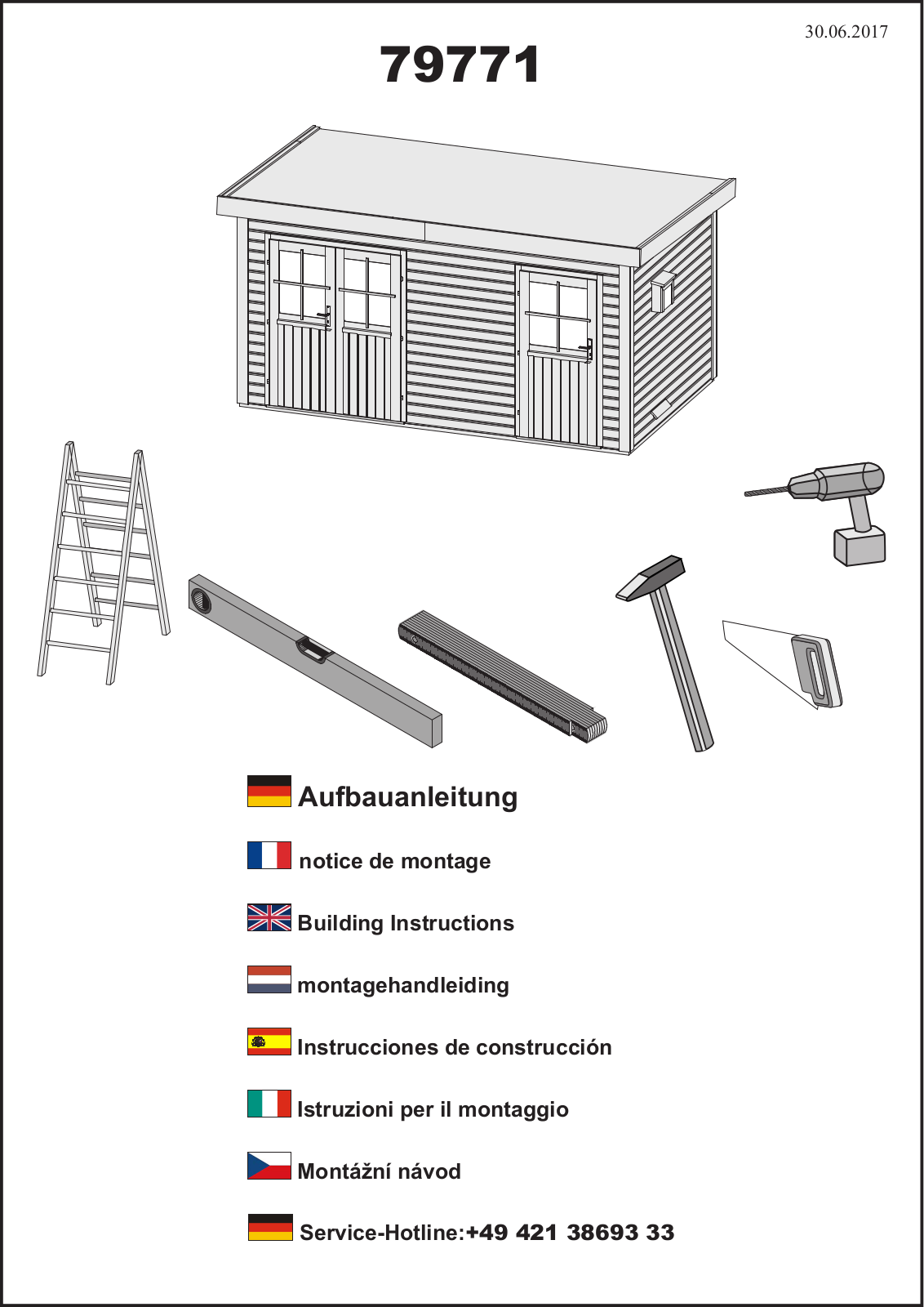 Karibu 79771 Assembly instructions