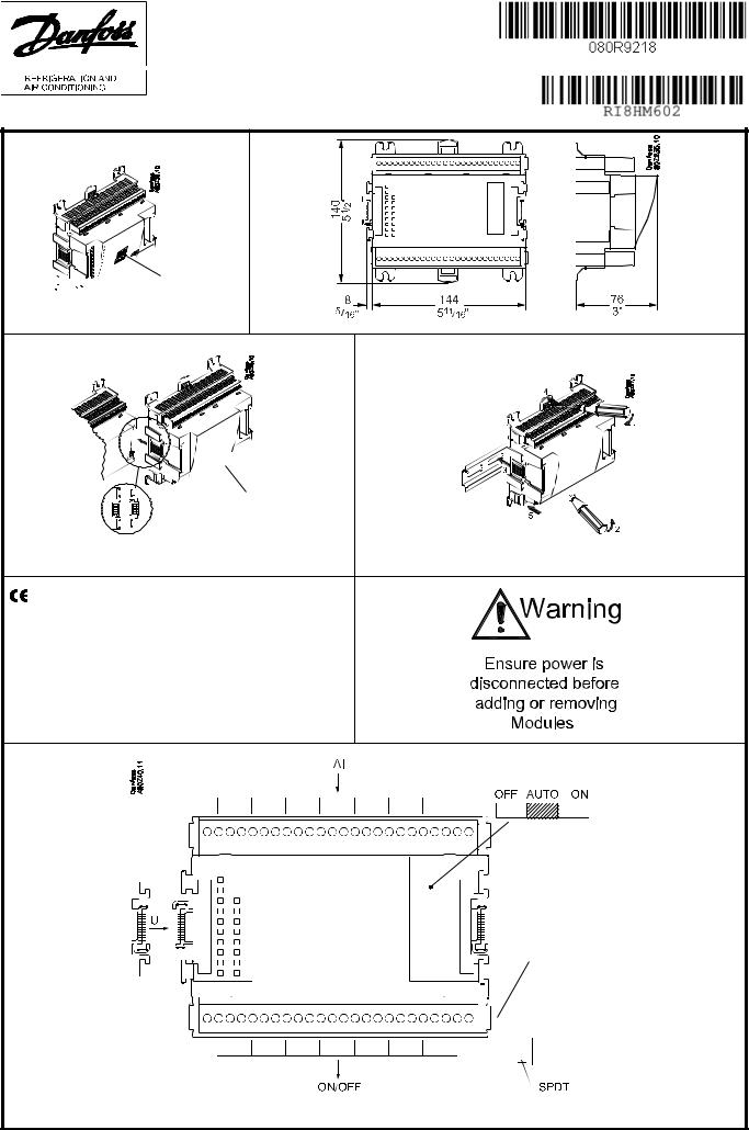 Danfoss AK-XM 205B Installation guide