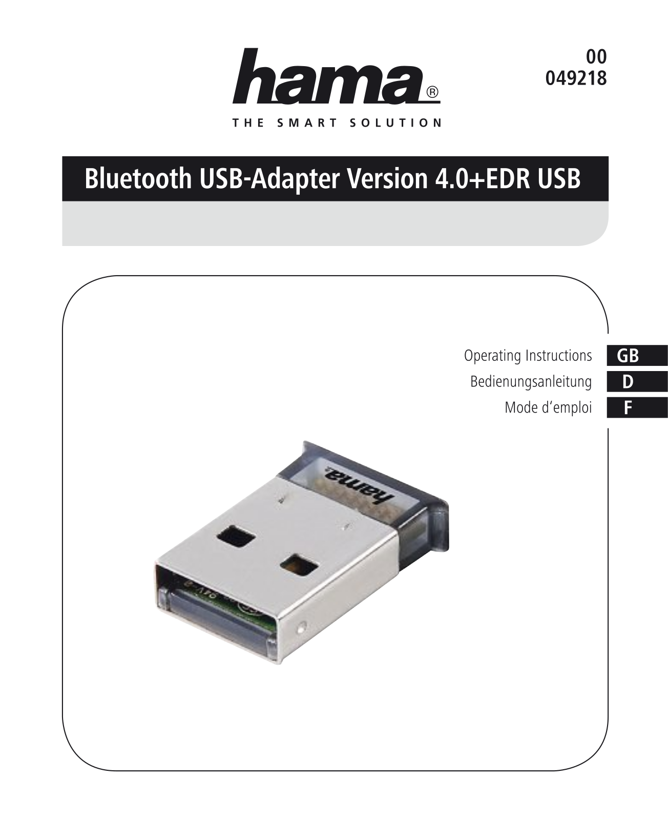 HAMA 00049218 User Manual