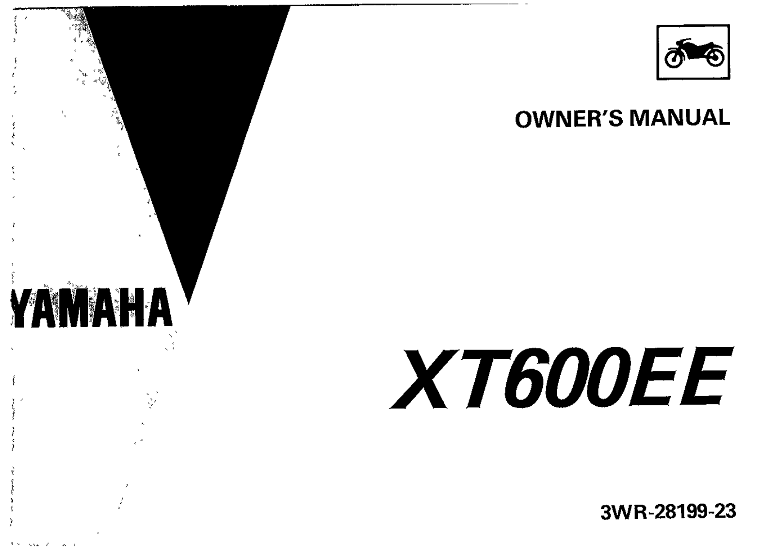 Yamaha XT600E E 1993 Owner's manual