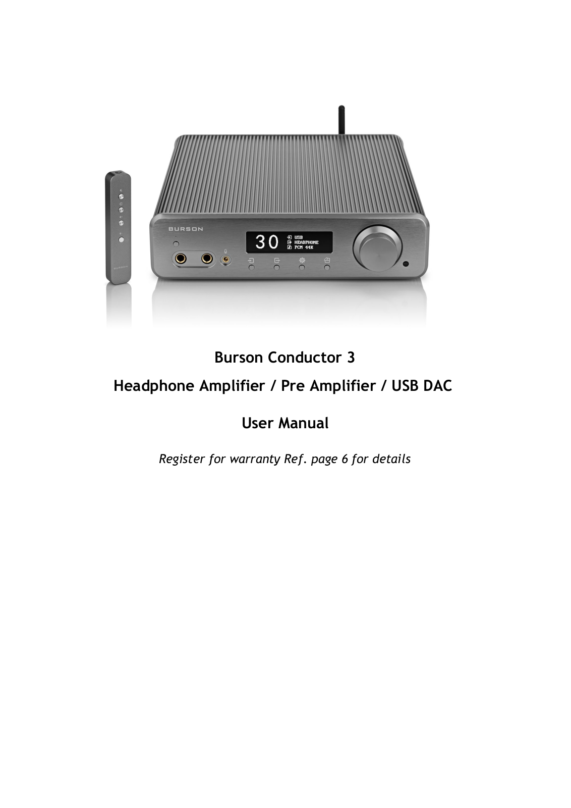 Burson Conductor 3 User Manual - ManualMachine.com