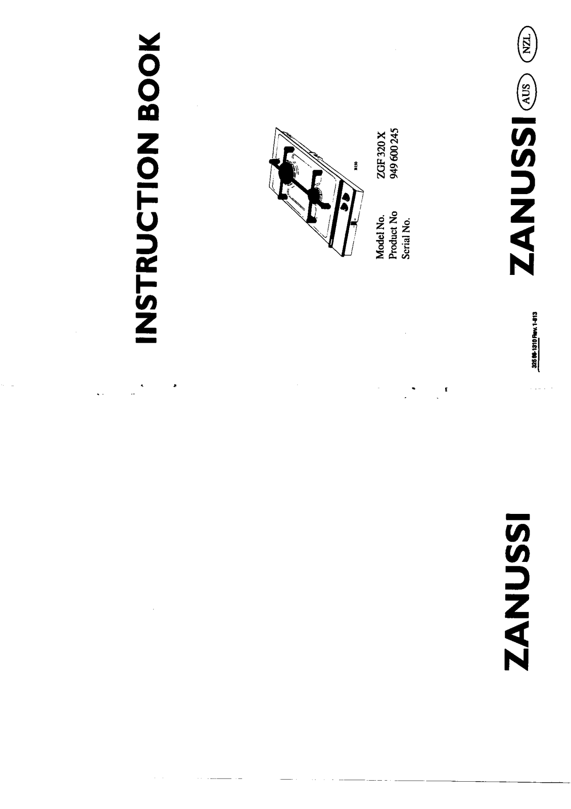 Zanussi ZGF320X USER MANUAL