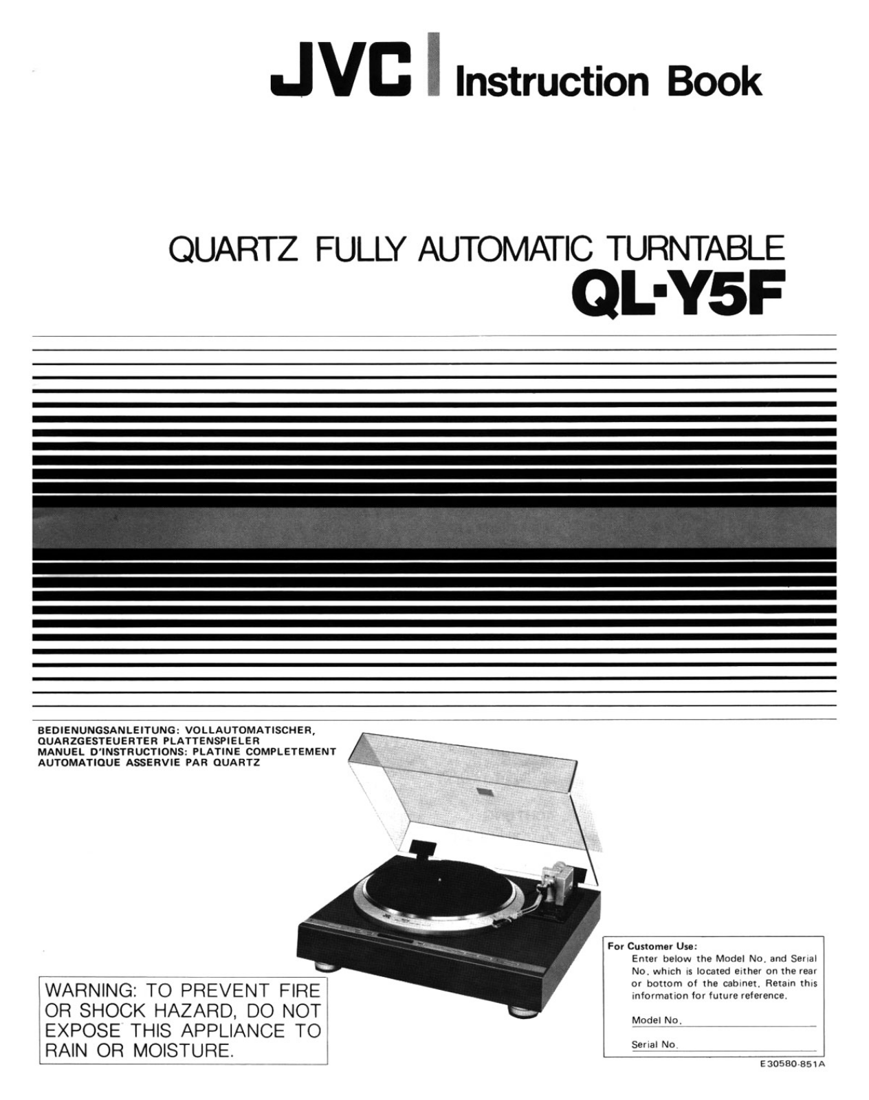 JVC QLY-5-F Owners manual