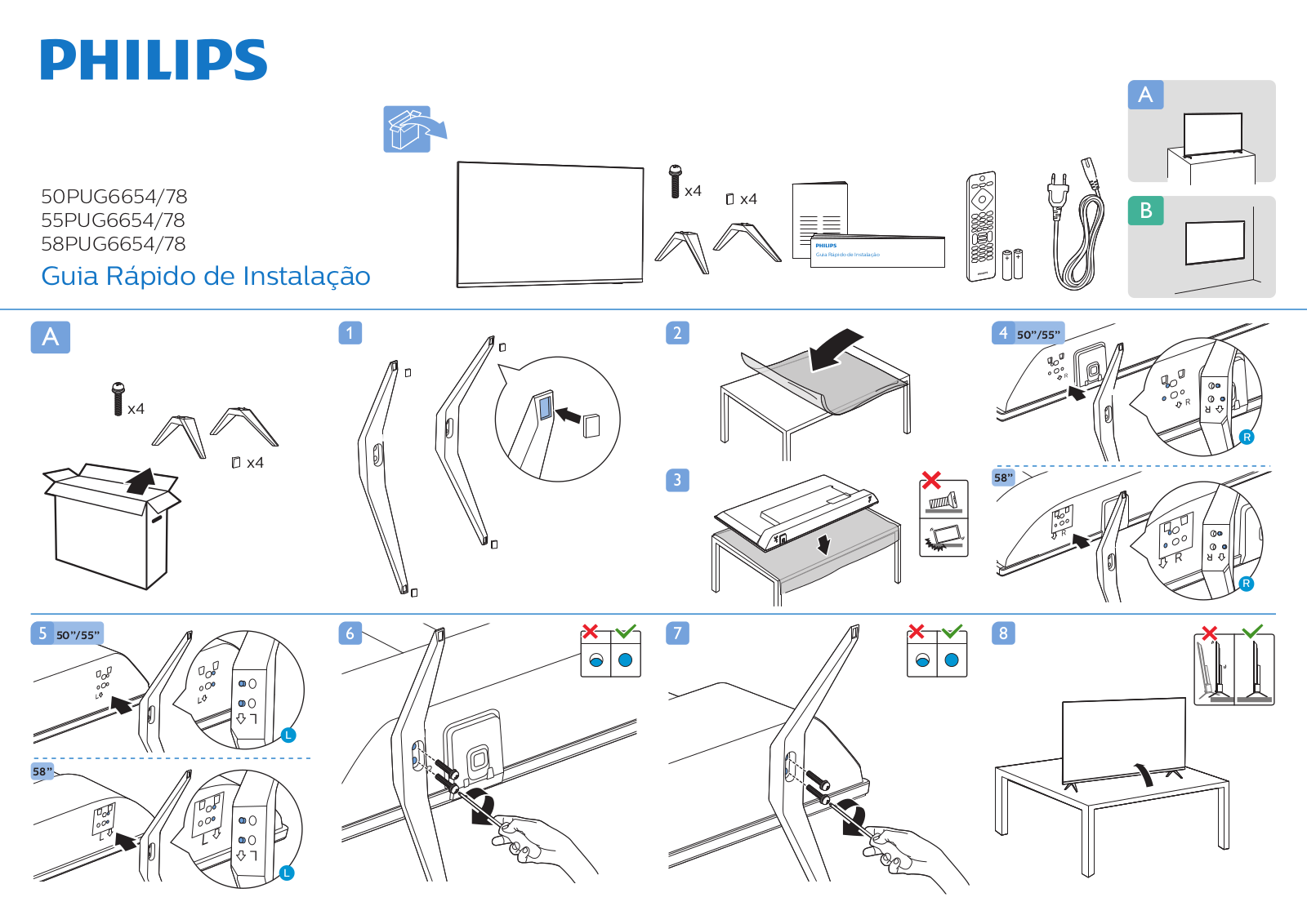 Philips 58PUG6654/78, 55PUG6654/78, 50PUG6654/78 quick start guide - ManualMachine.com