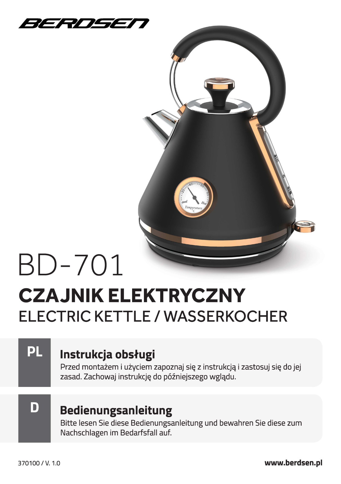 BERDSEN BD-701 User guide - ManualMachine.com