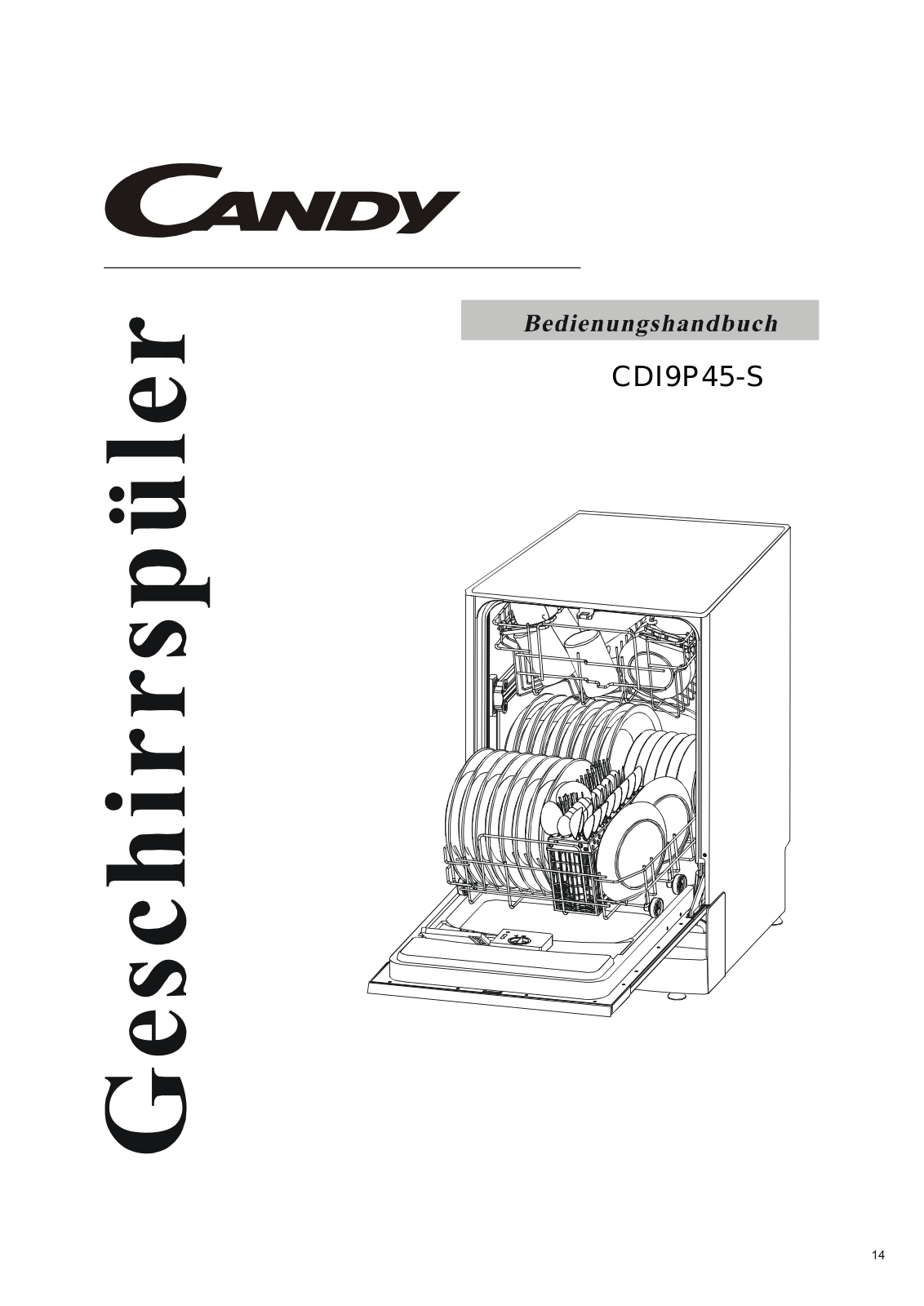 Candy CDI 9P45 User Manual