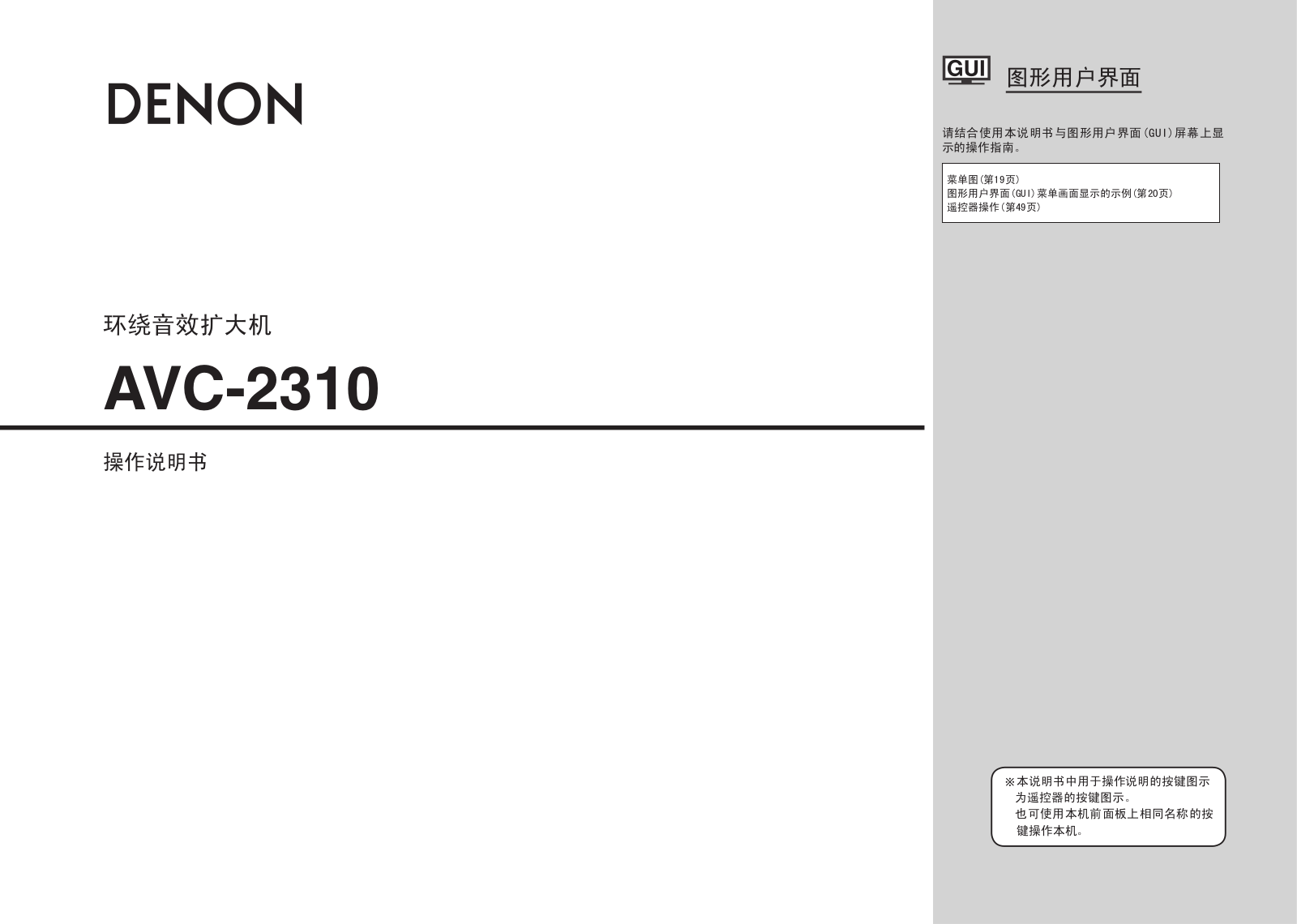 Denon AVC-2310 User Manual