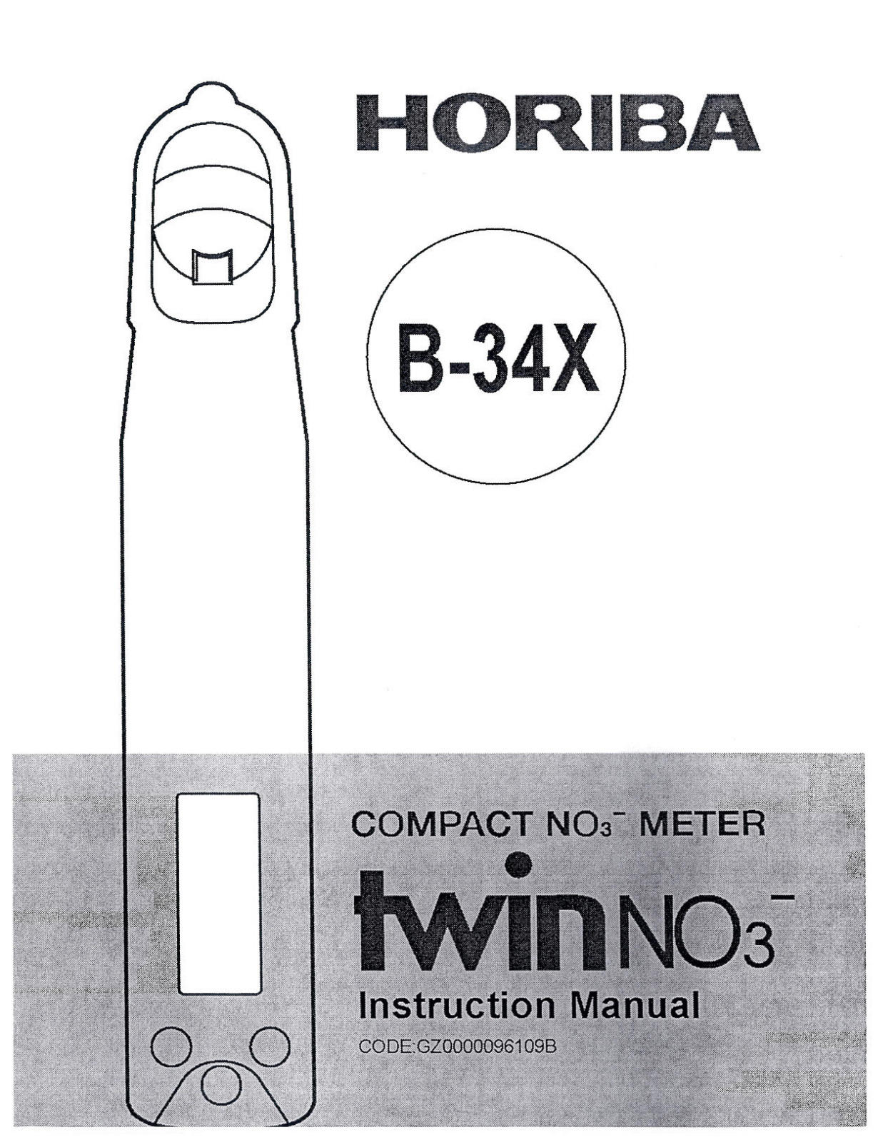 Horiba B-340 Operating Manual