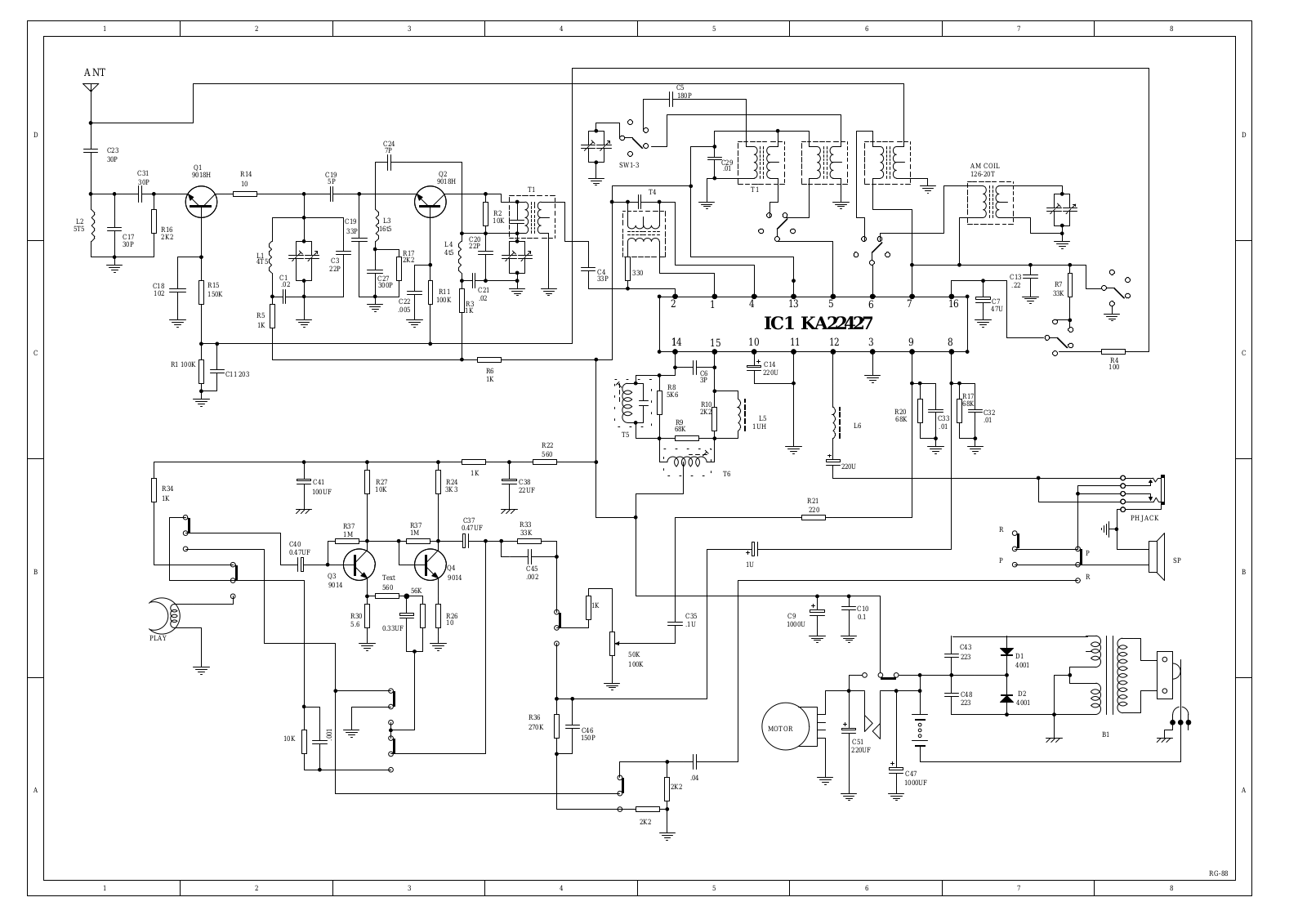 Lenoxx RG-88 Schematic