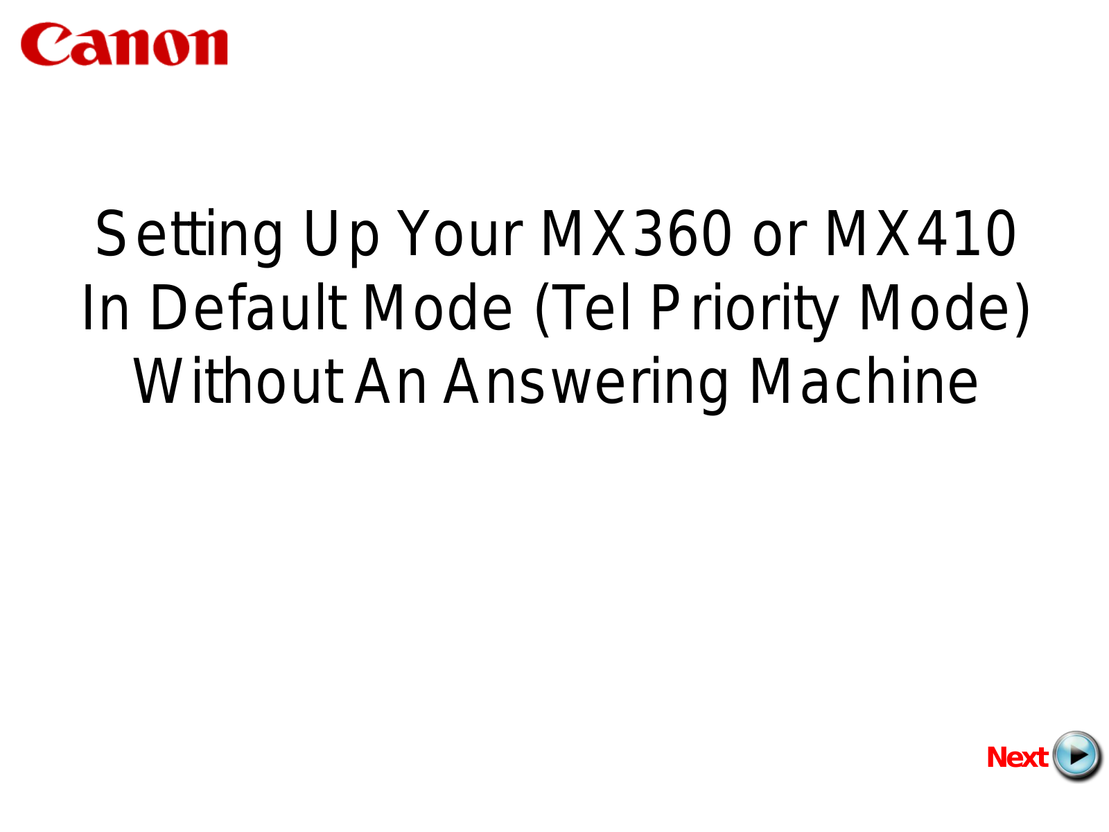 Cannon MX360 User Manual