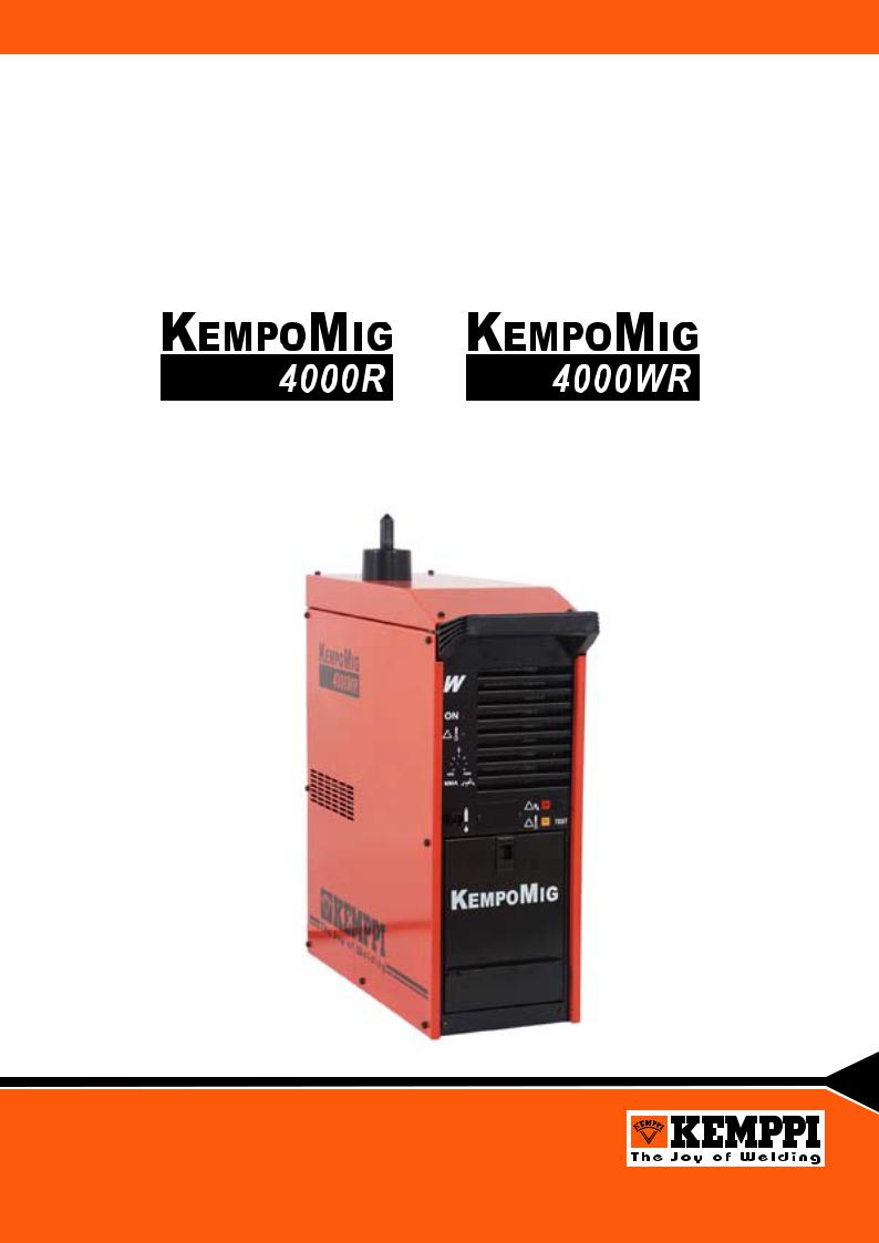Kemppi 4000R User Manual