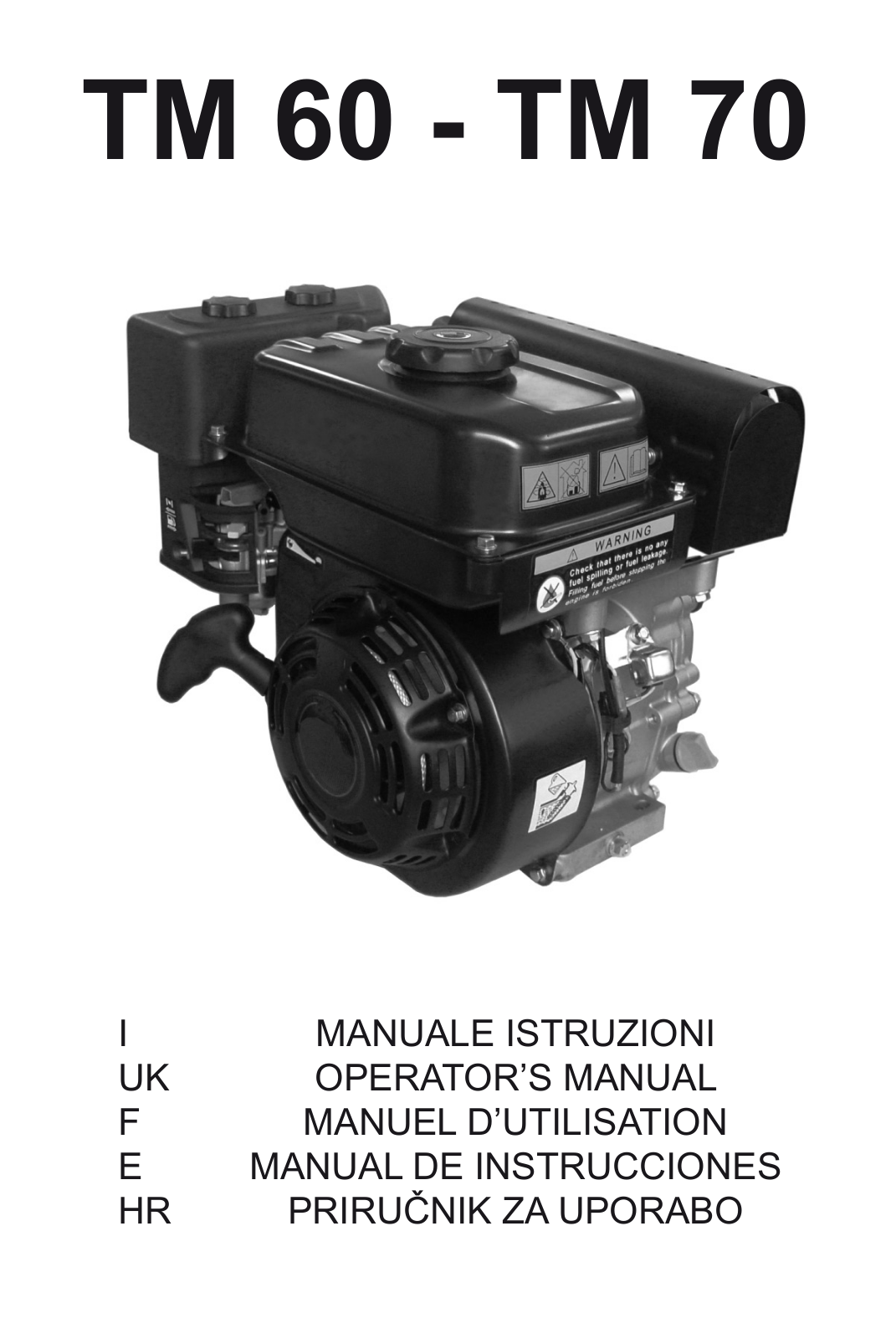 Stiga TM 60, TM 70 Operator's manual - ManualMachine.com