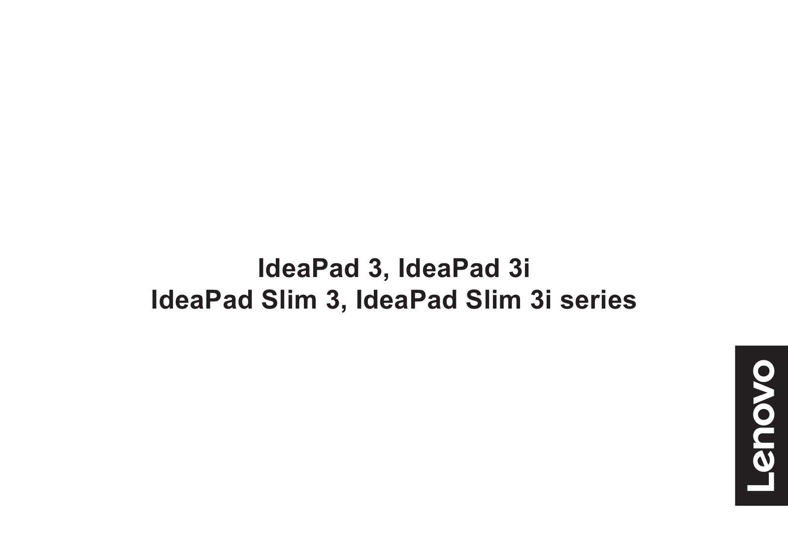 Lenovo IdeaPad 3, IdeaPad 3i, IdeaPad Slim 3, IdeaPad Slim 3i User guide - ManualMachine.com