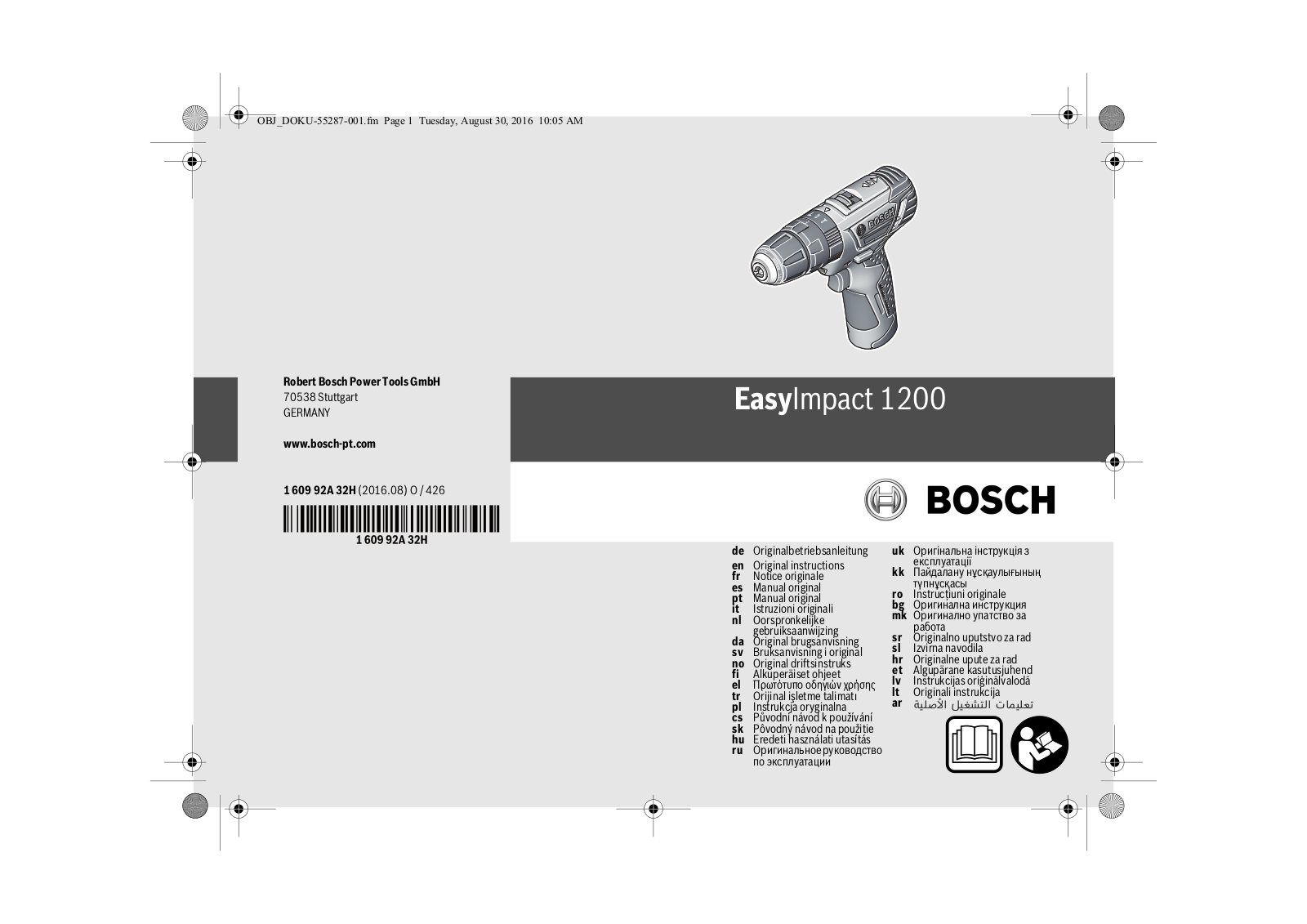 Bosch EasyImpact 1200 User Manual