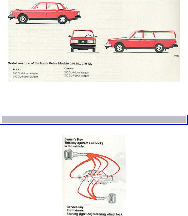 Volvo 240 DL 1986, 240 GL 1986 Owner Manual