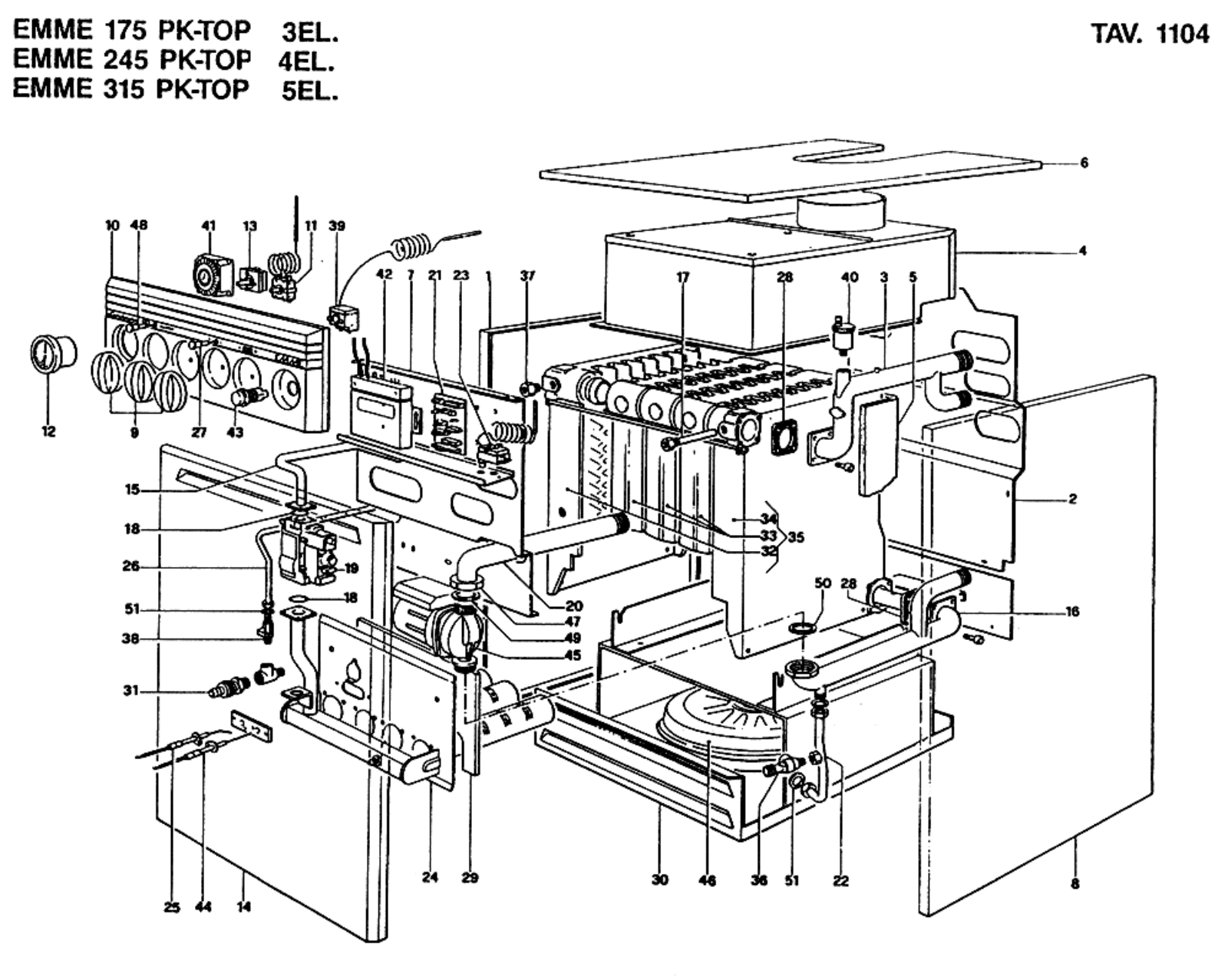 Baltur EMME 315 PK-TOP 5EL SCHEMA