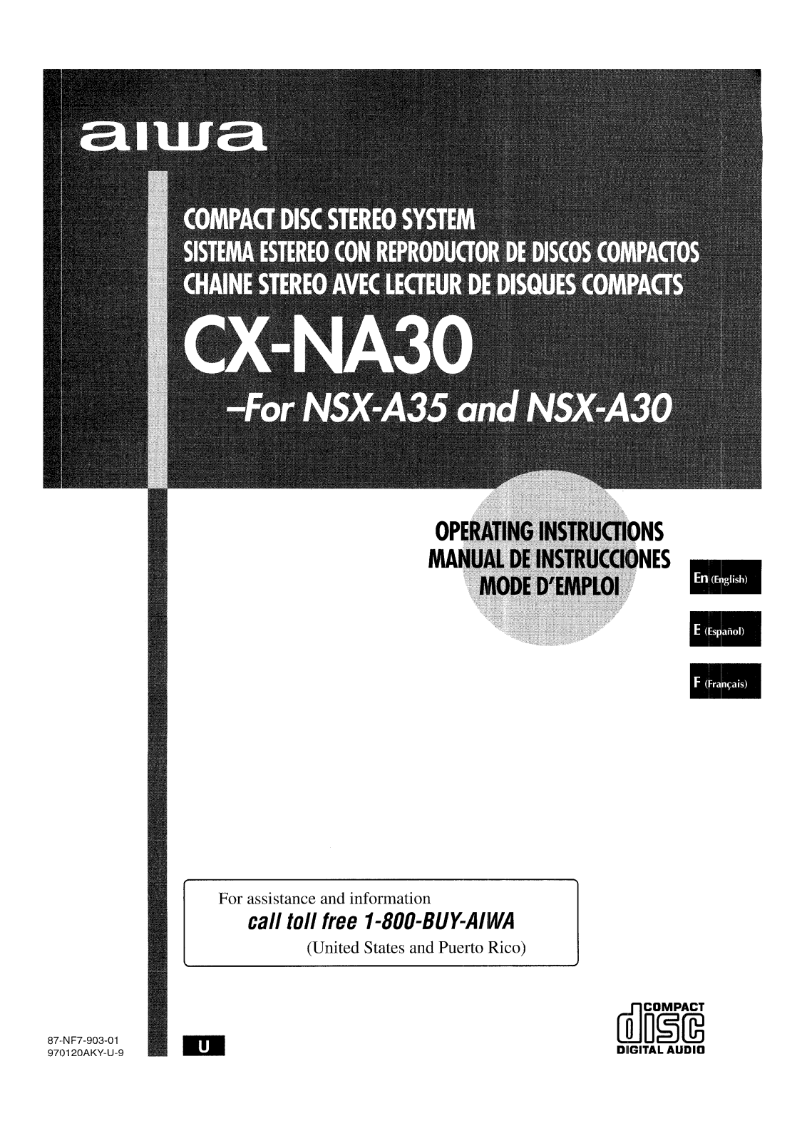 Aiwa NS-XA30, NS-XA35 Owners Manual