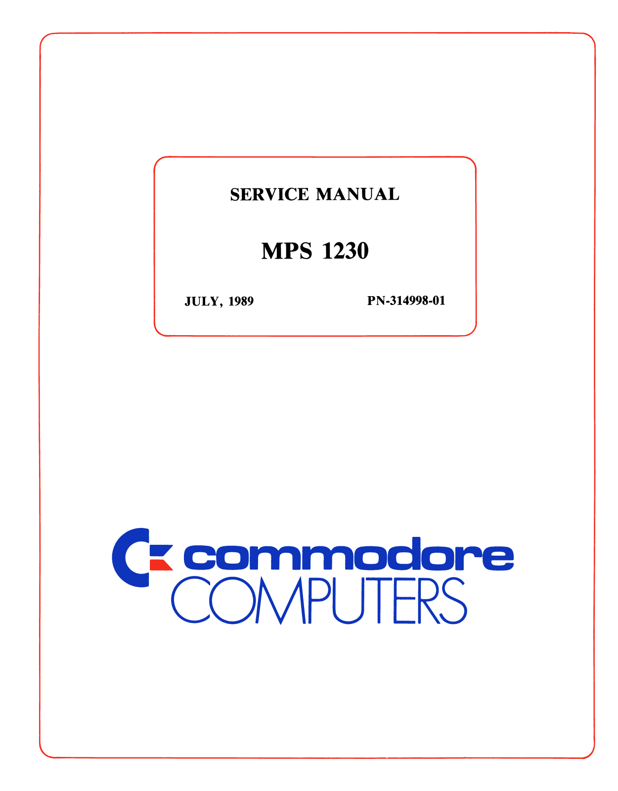 Commodore MPS1230 a - ManualMachine.com