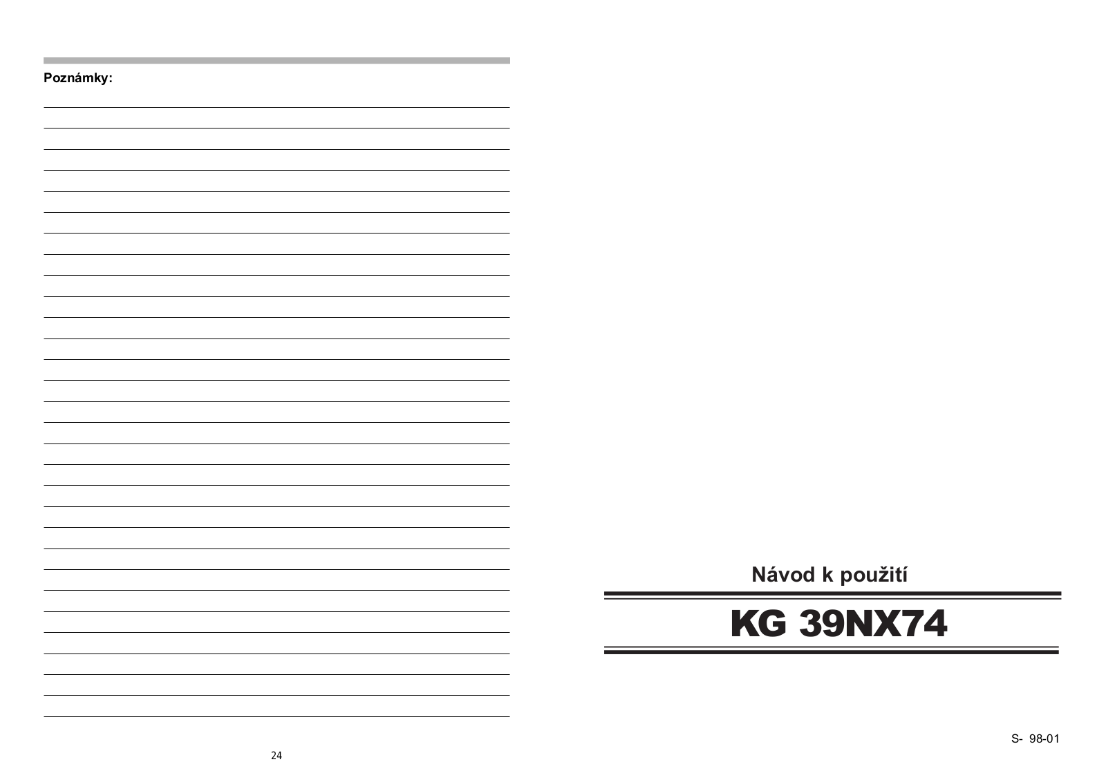 Siemens KG39NX74 User Manual