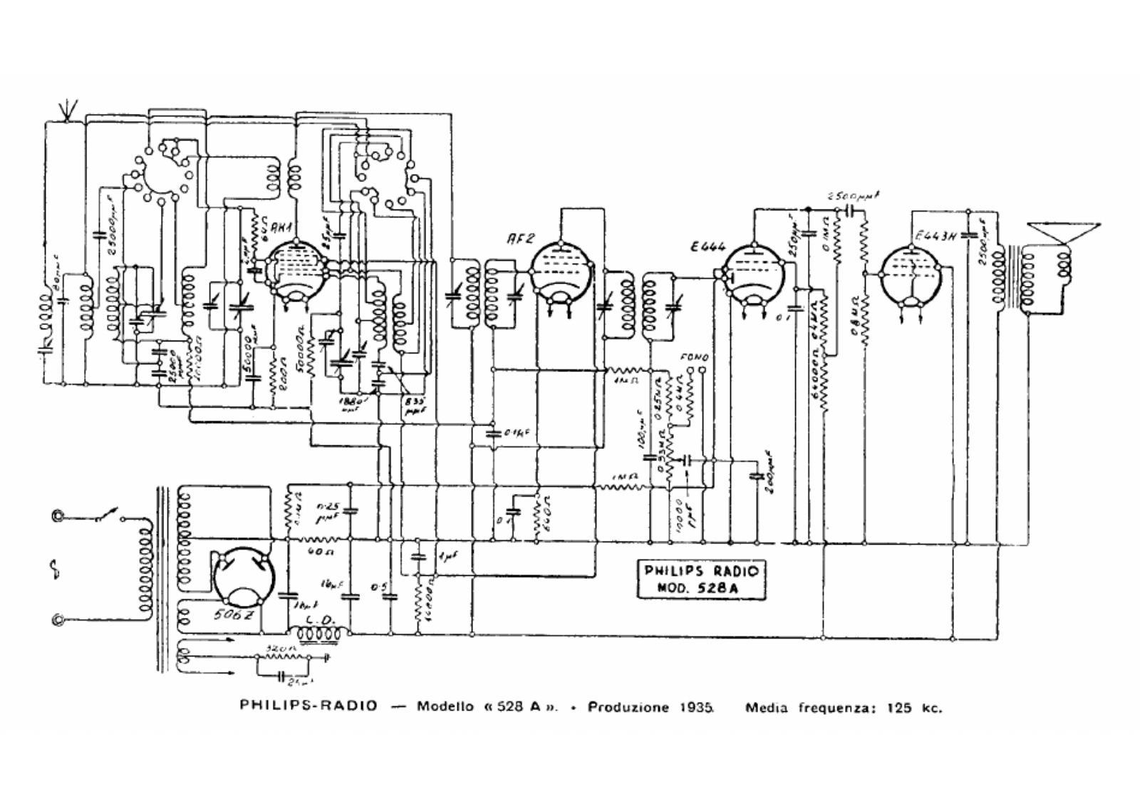 Philips 528a schematic
