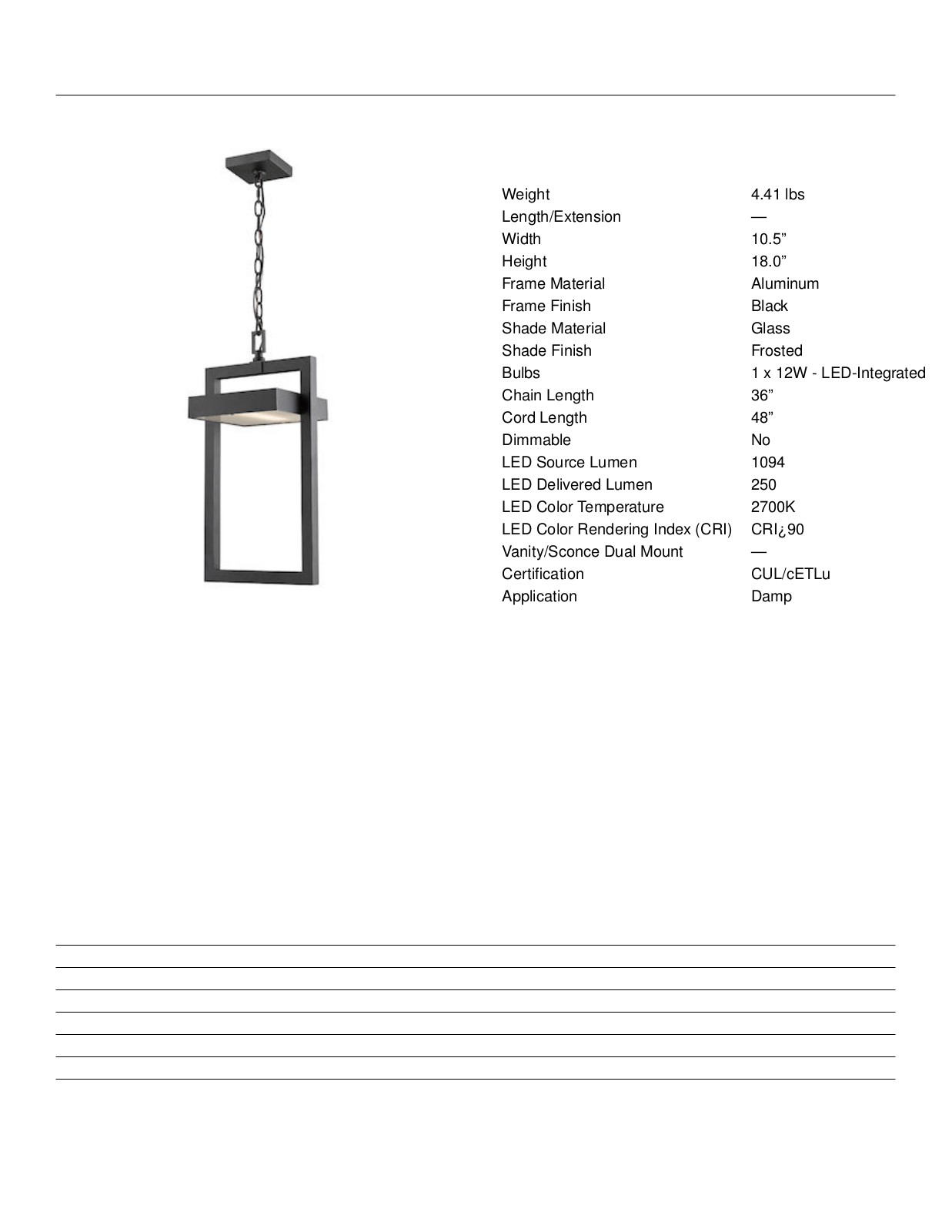 Wade Logan ORLS5477 Specifications - ManualMachine.com