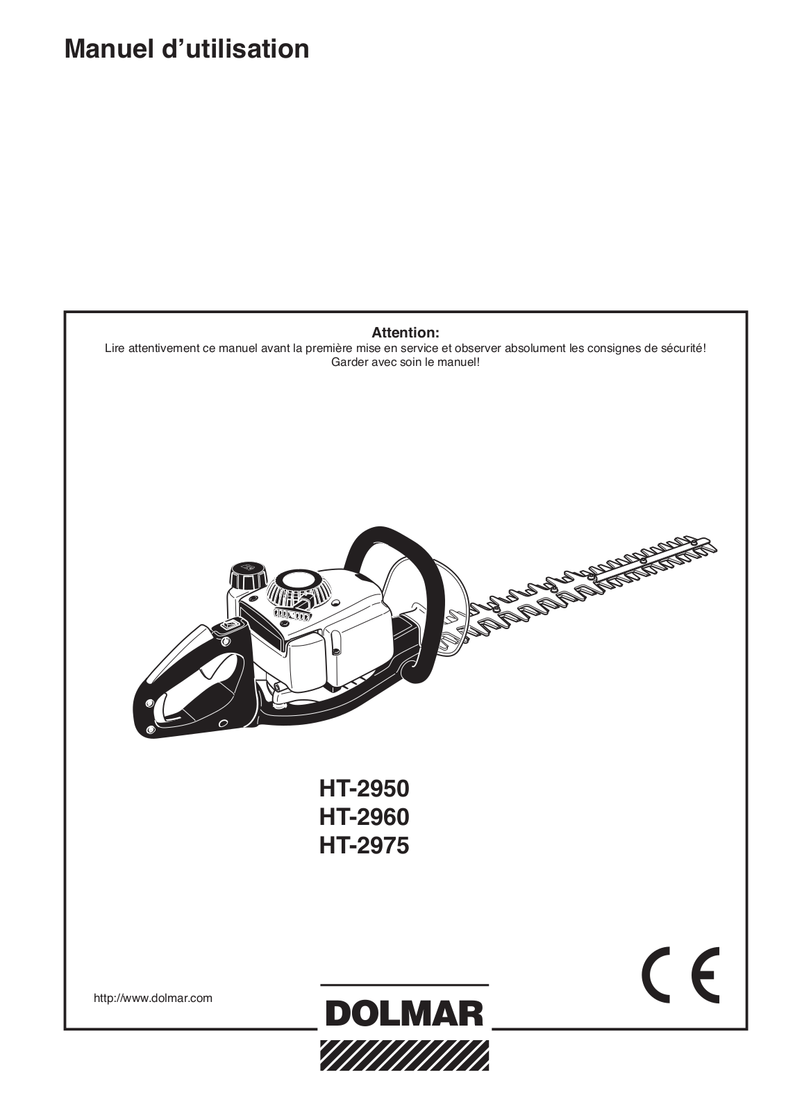 Dolmar HT-2950, HT-2975 User Manual