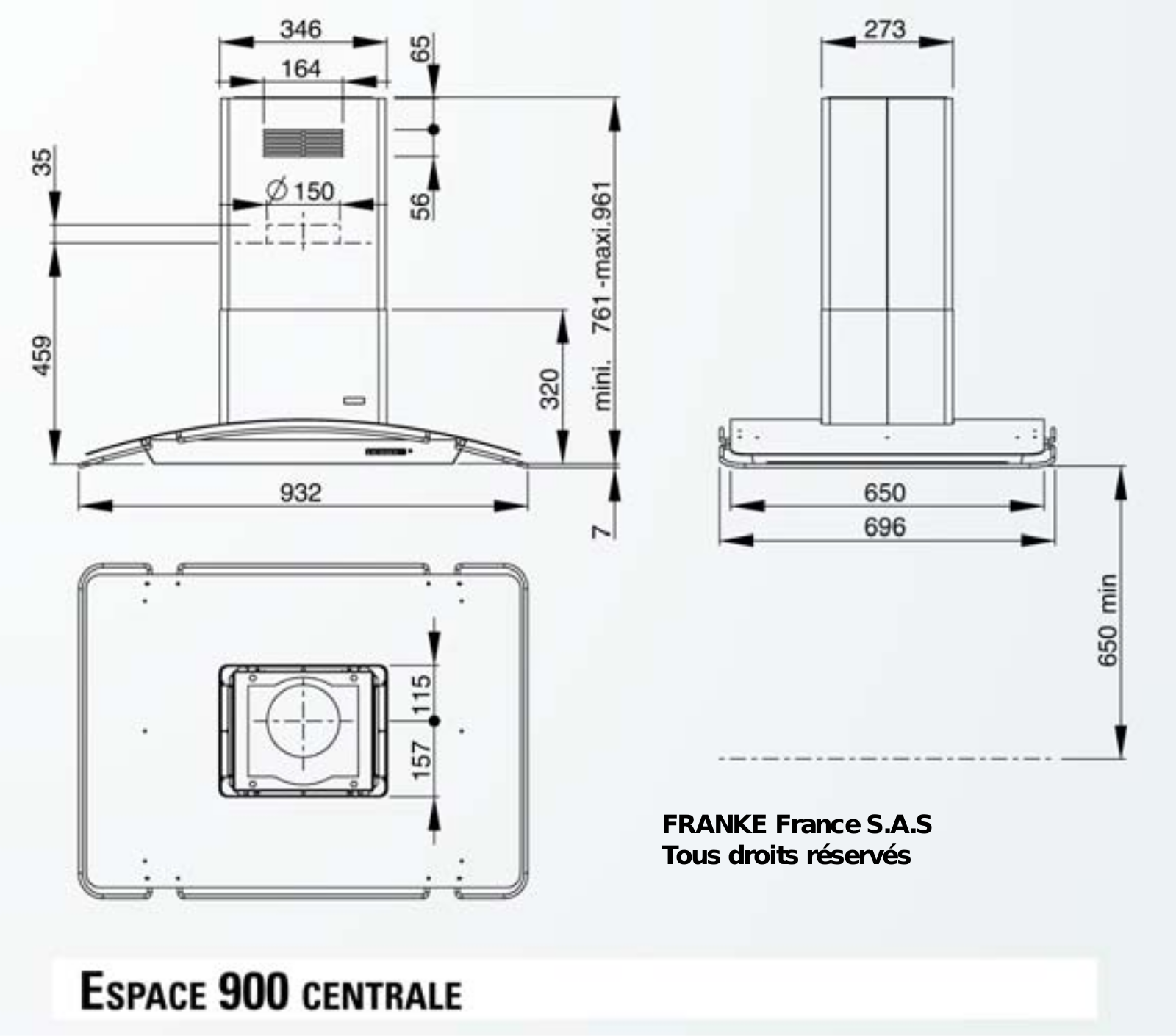 ROBLIN ESPACE 900 CENTRALE User Manual