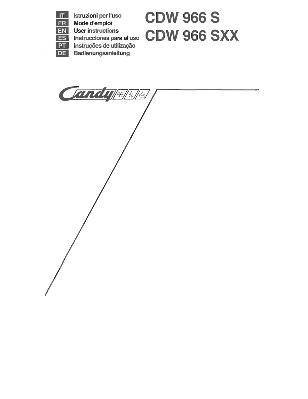 CANDY CDW965S User Manual