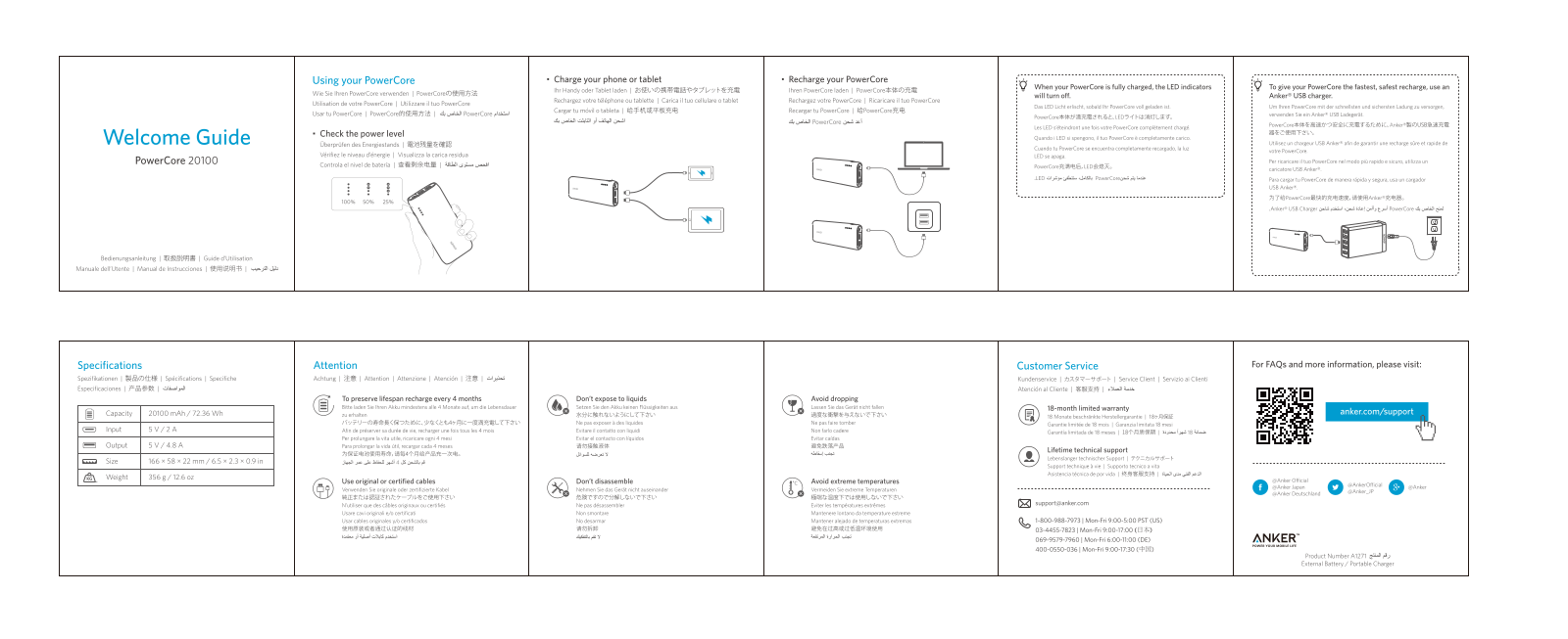 Anker PowerCore 20100 User Manual