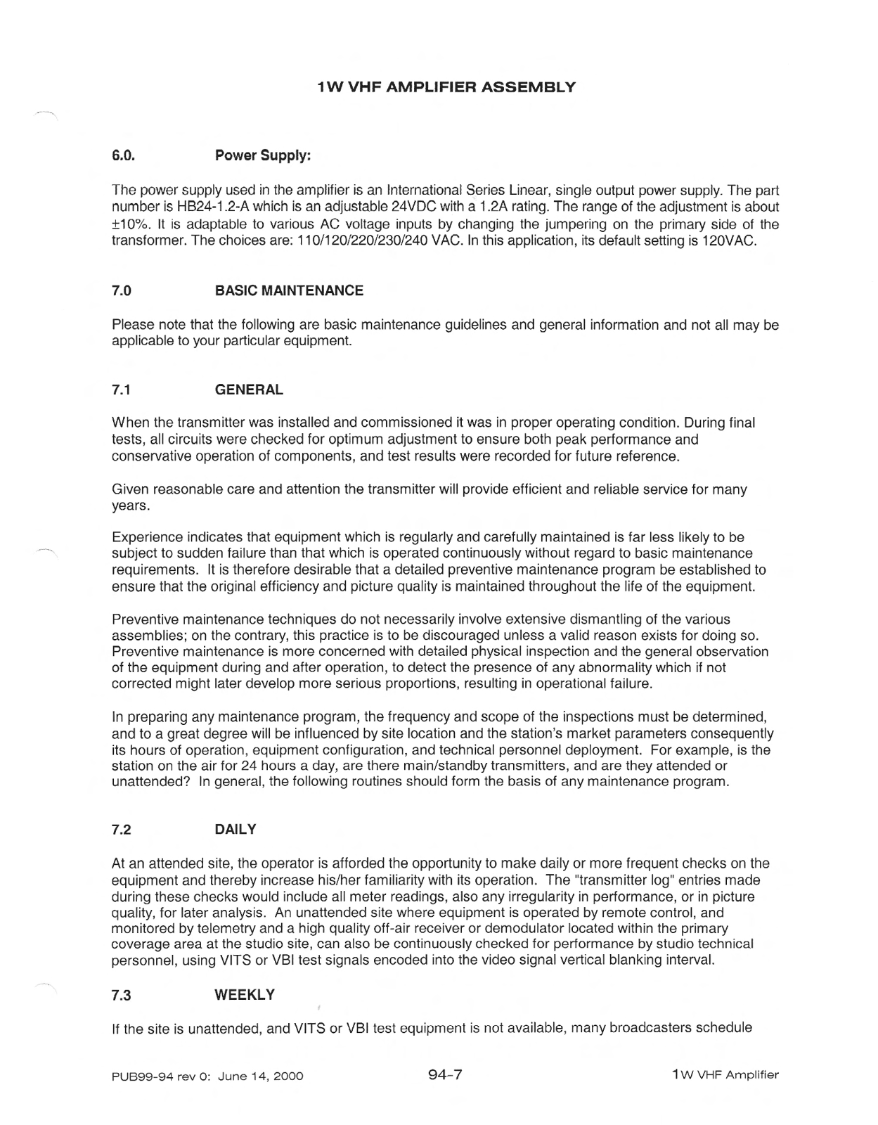 Larcan MXD1V User Manual