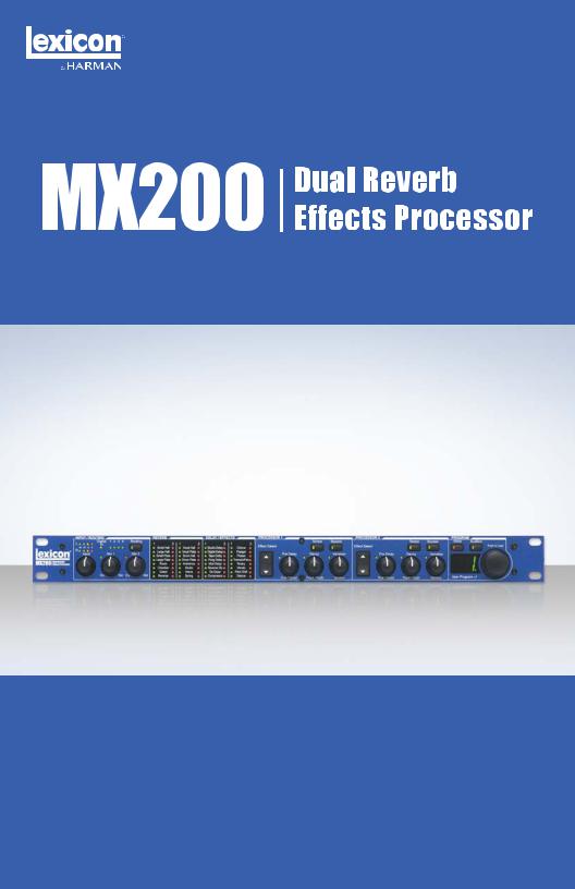 Lexicon MX200 Owner's Manual