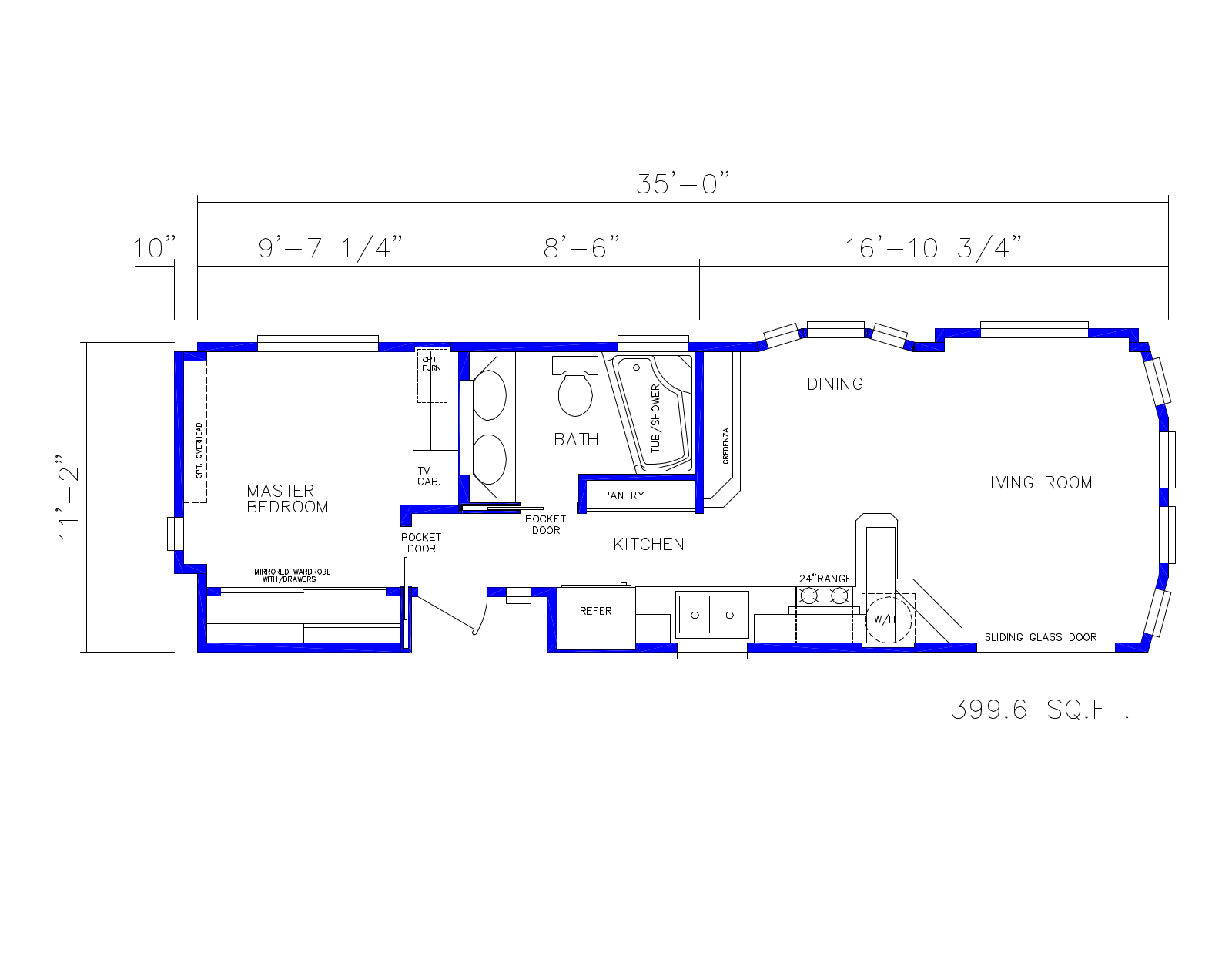 Silvercrest Model-159 Floor Plan