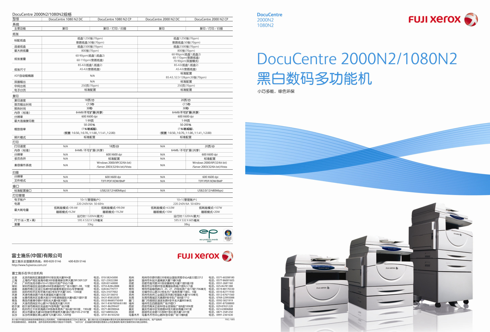 Fuji Xerox 2000N2, 1080N2 Service Manual