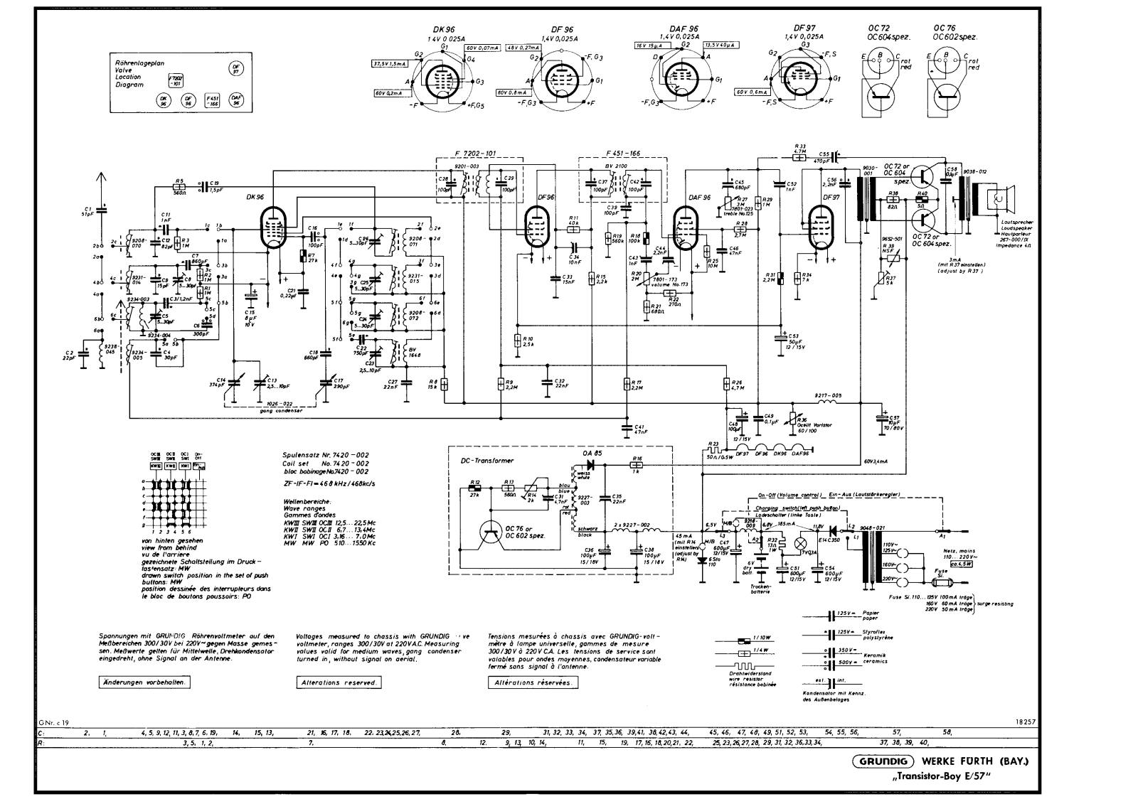 Grundig Transistor-Boy-57-E Schematic