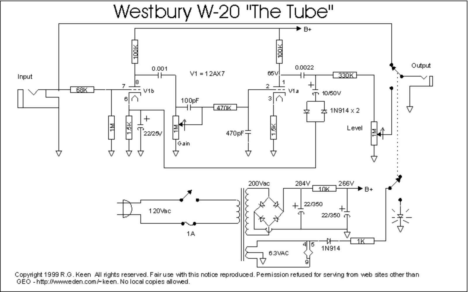 Westbury w20 schematic