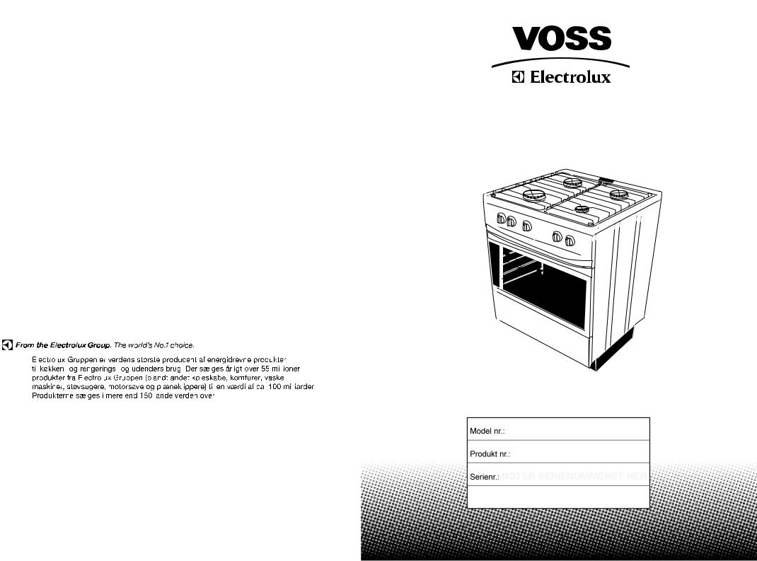 Voss GEF3230 User Manual