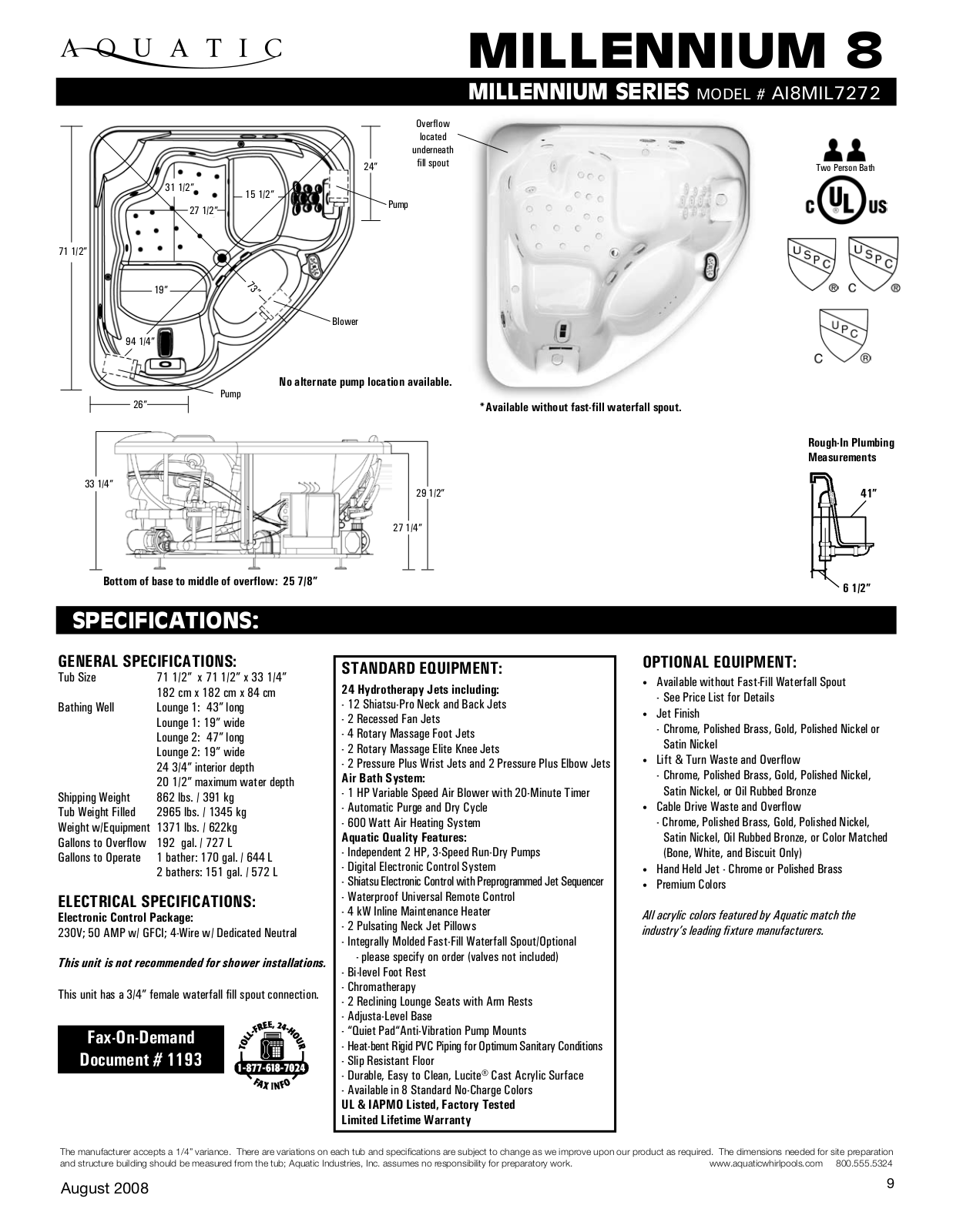 Aquatic AI8mIl7272 User Manual