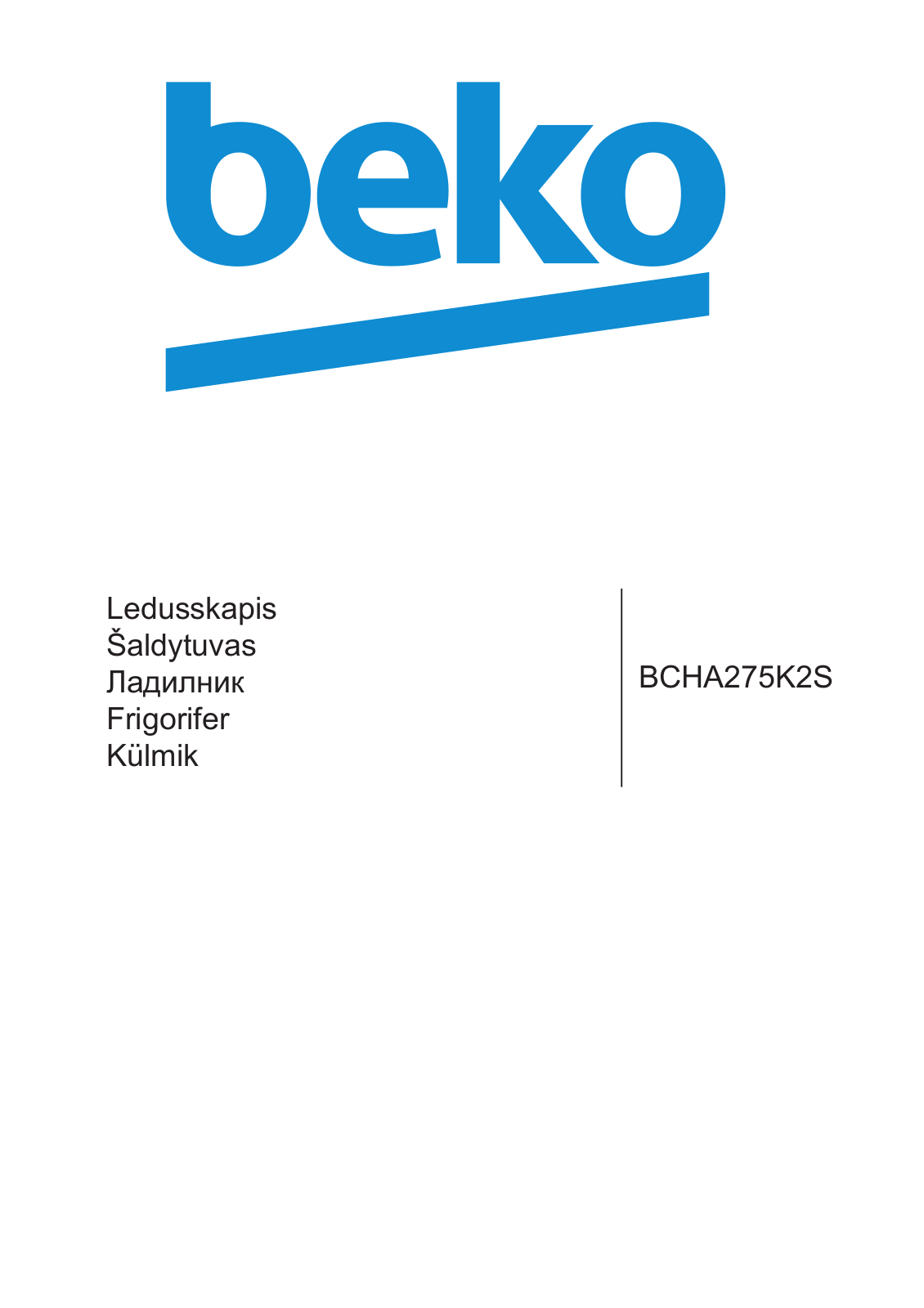 Beko BCHA275K2S User manual