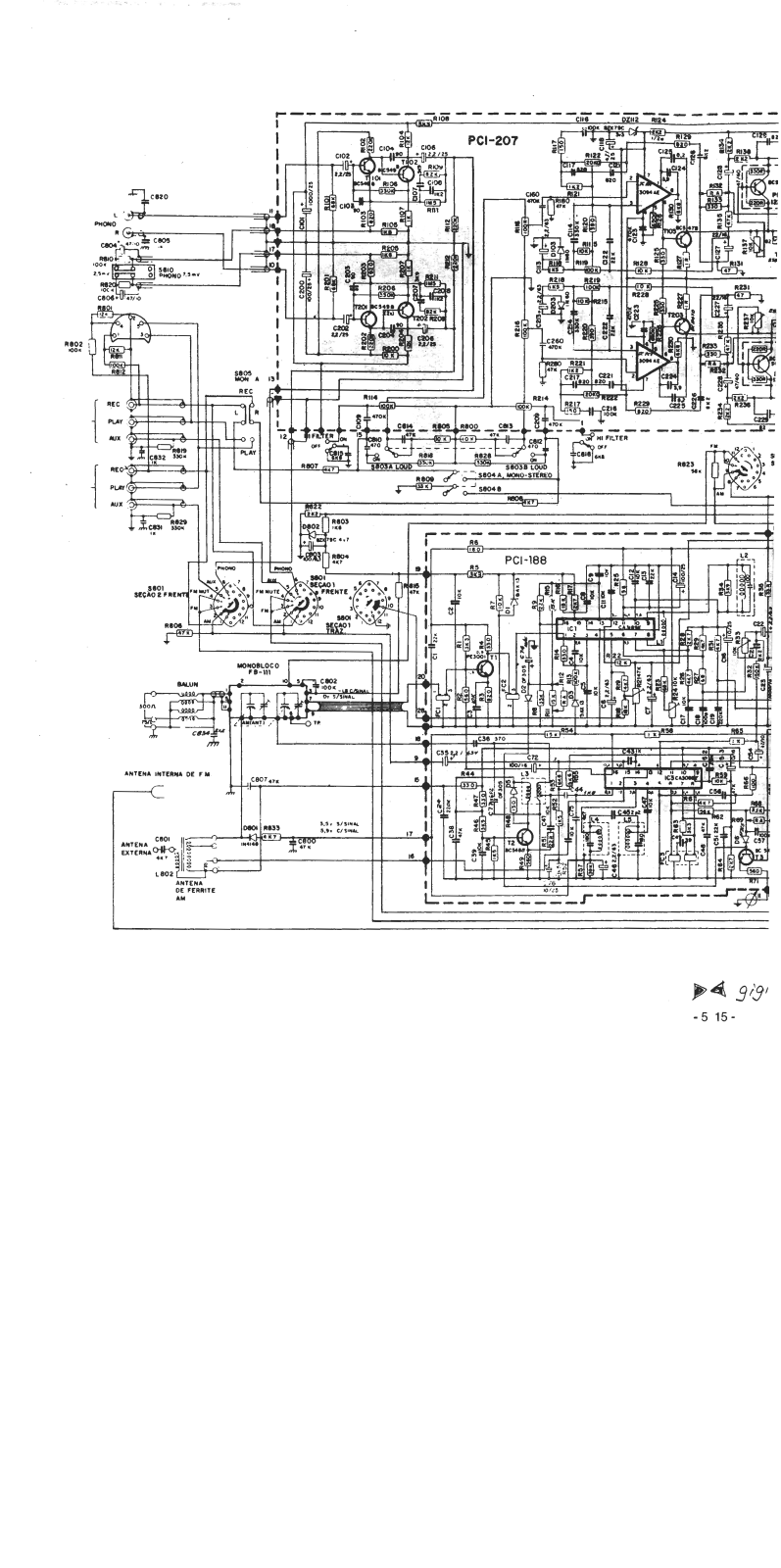 Gradiente M1200, S125 Schematic