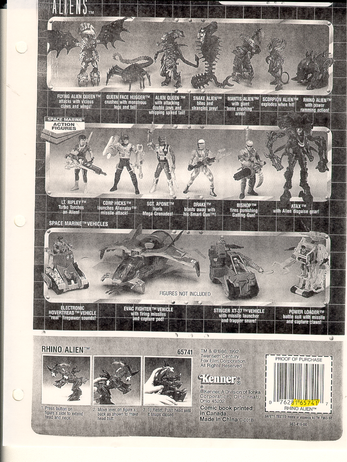 Hasbro RHINO ALIEN User Manual