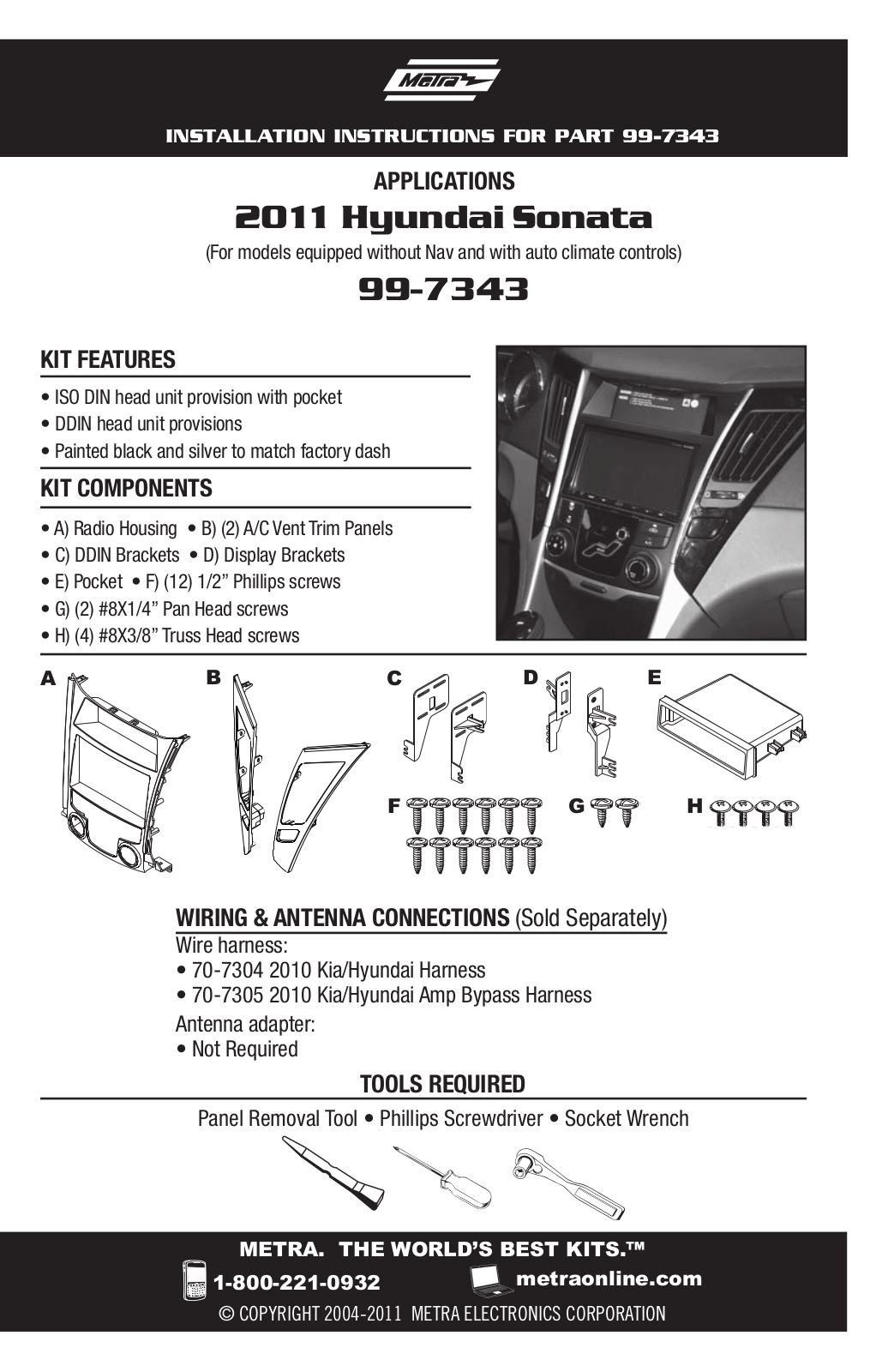 Metra Electronics 99-7343 User Manual - ManualMachine.com