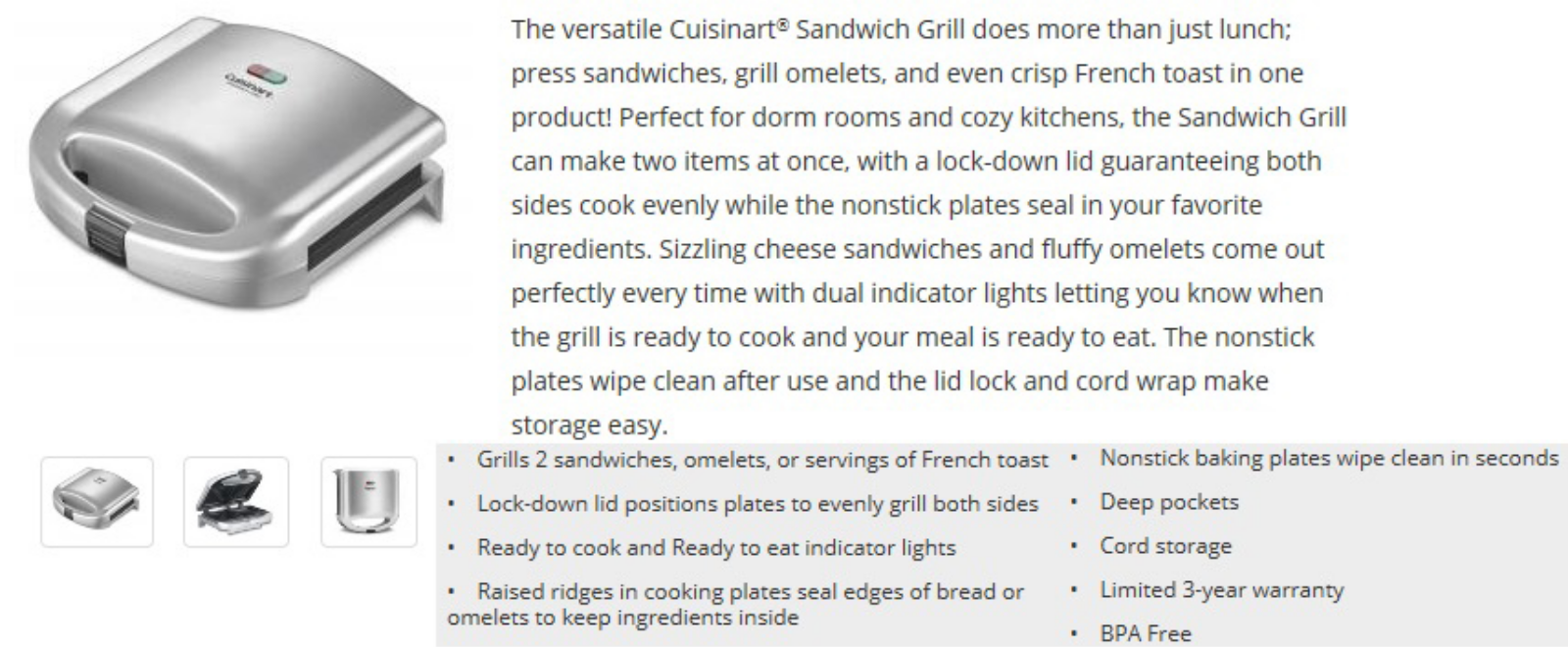Cuisinart CUI3528 Specifications - ManualMachine.com