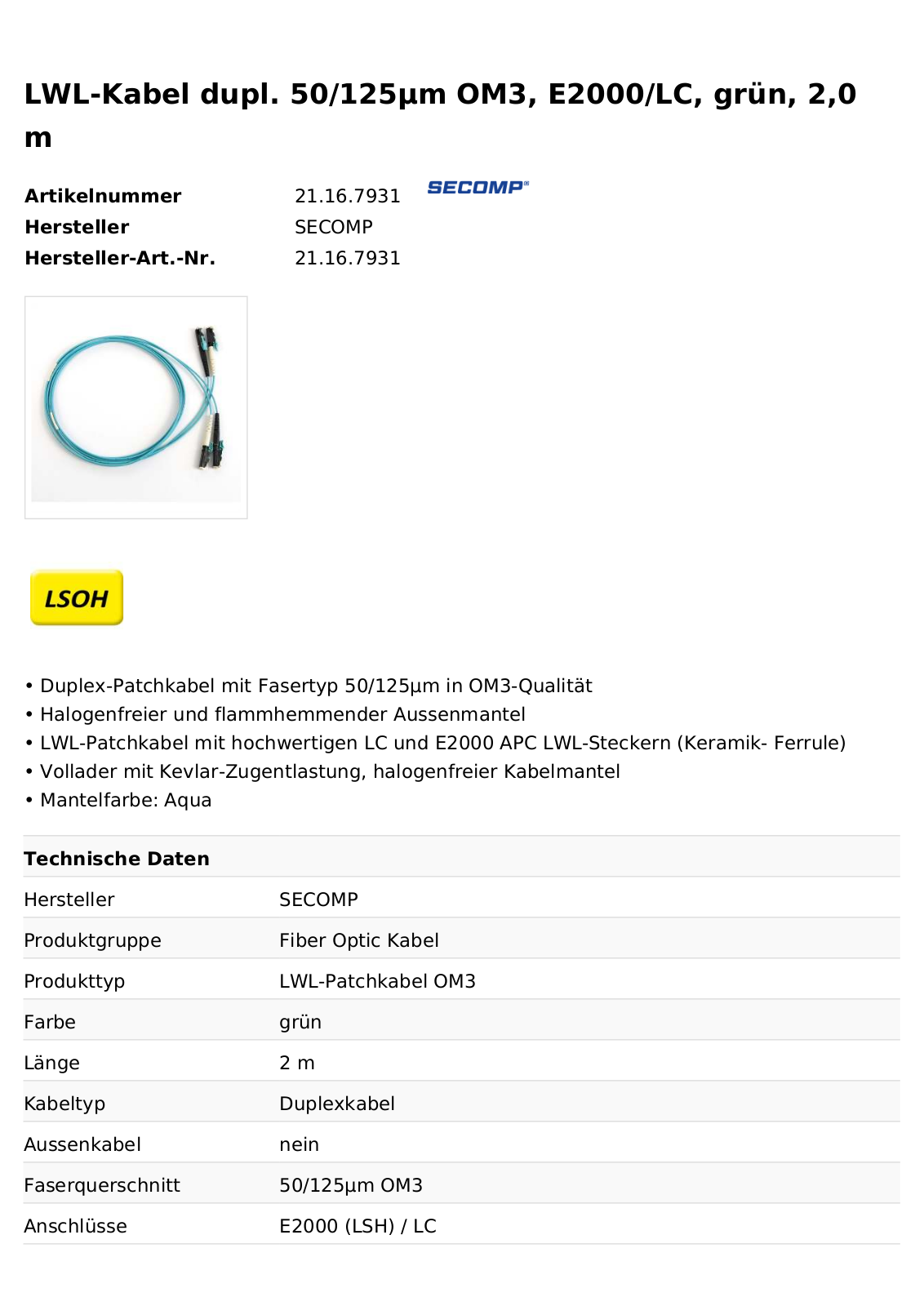 Secomp 21.16.7931 User Manual - ManualMachine.com