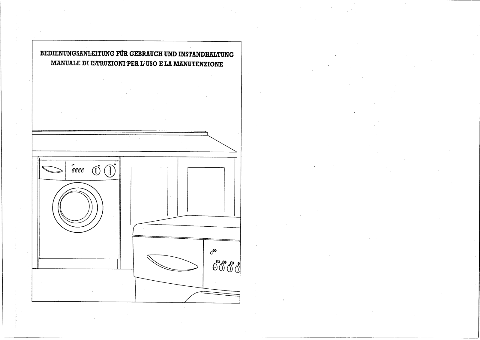 Smeg Washing machine Instructions Manual