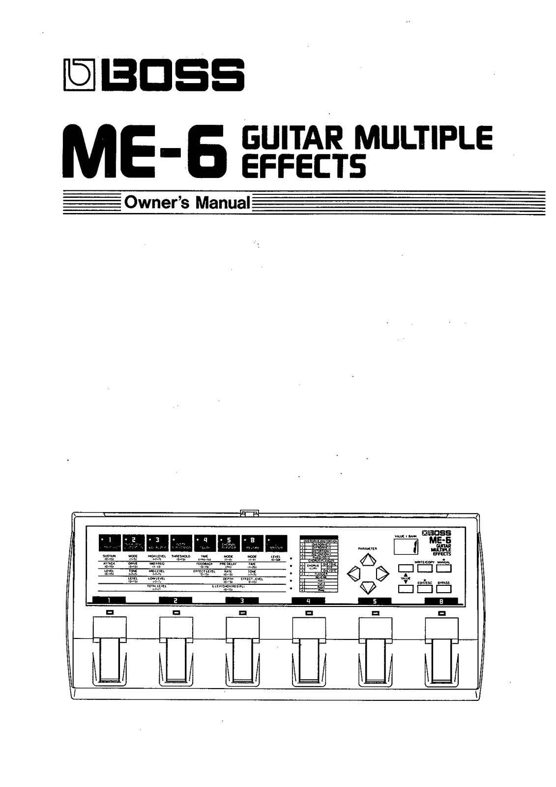 Roland ME 6 Service Manual