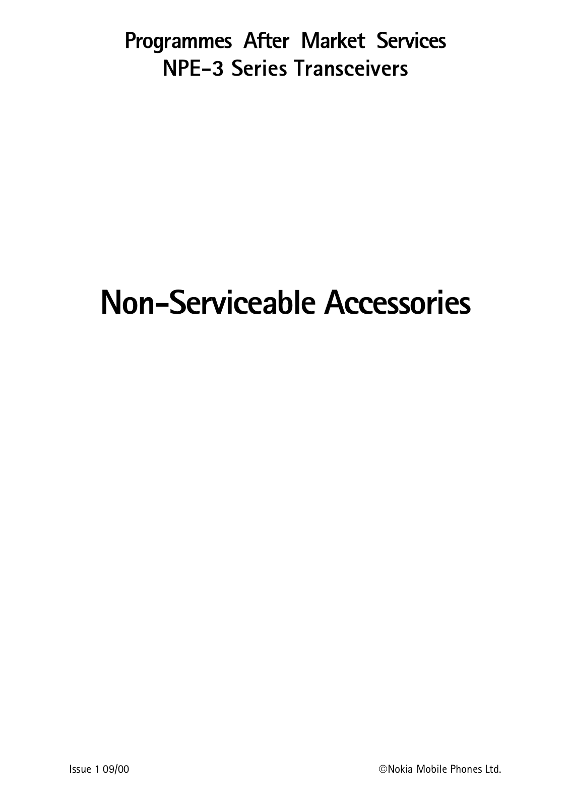 Nokia 6210 Service Manual accs