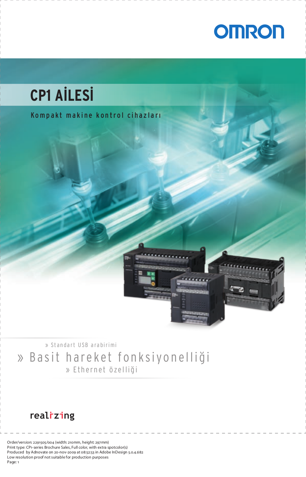 Omron CP1 series BROCHURE