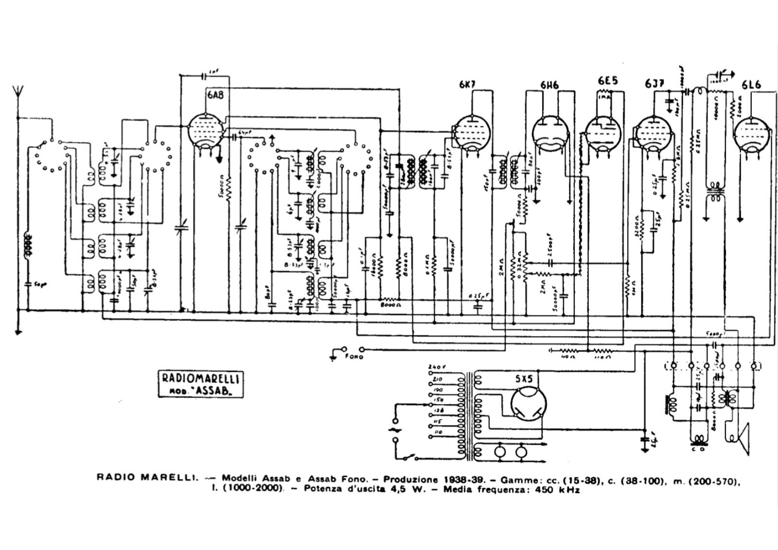 Radiomarelli assab schematic - ManualMachine.com