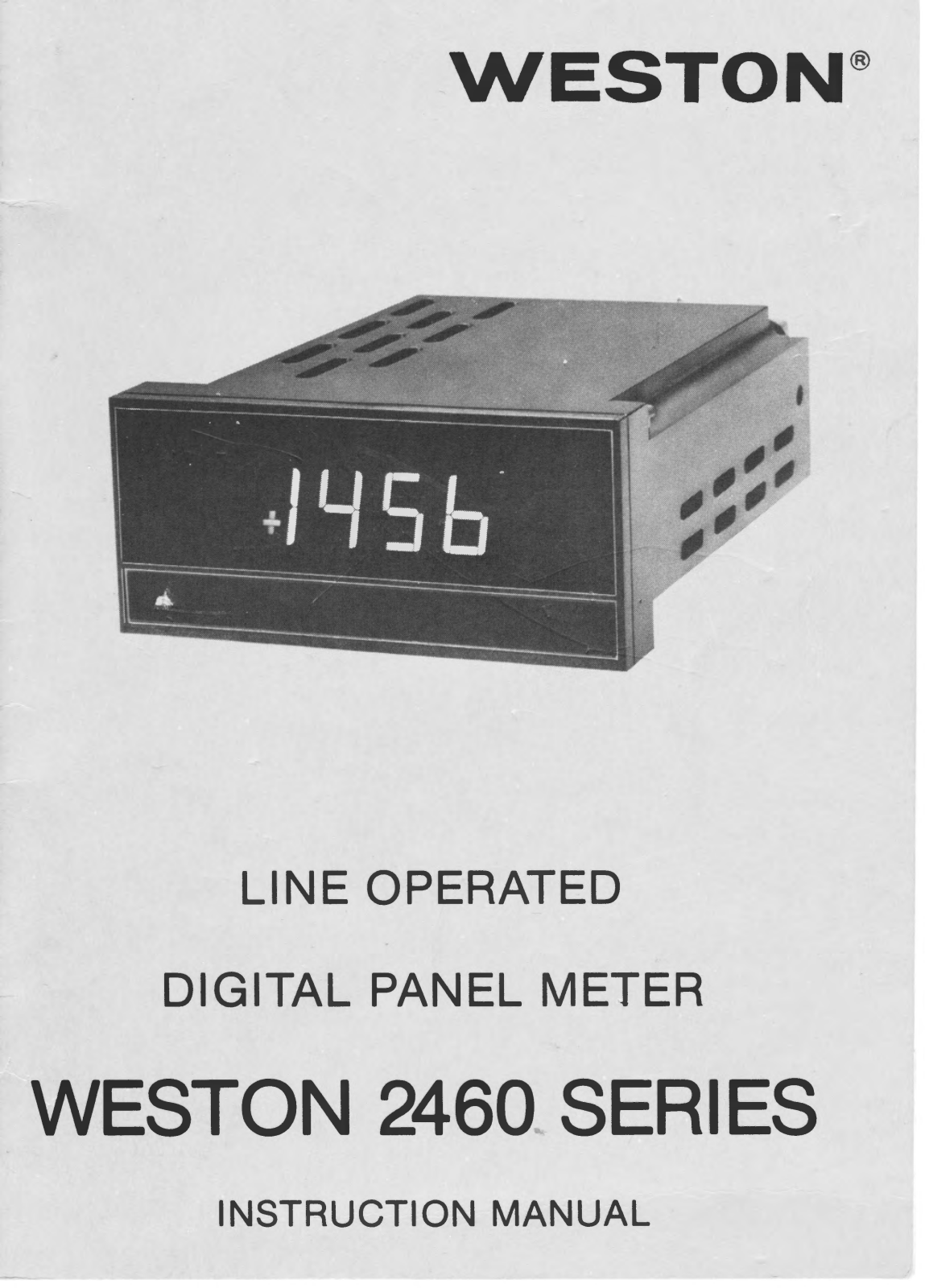 Weston 2460 User Manual