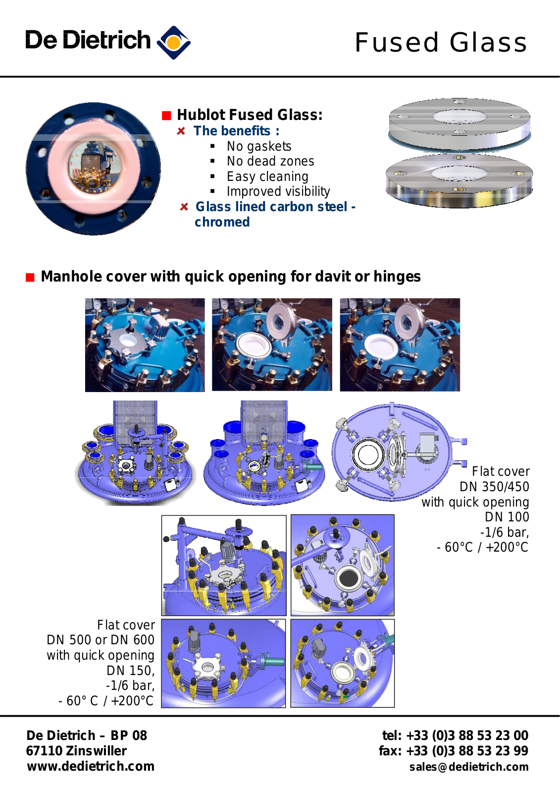 De dietrich FUSED GLASS BROCHURE
